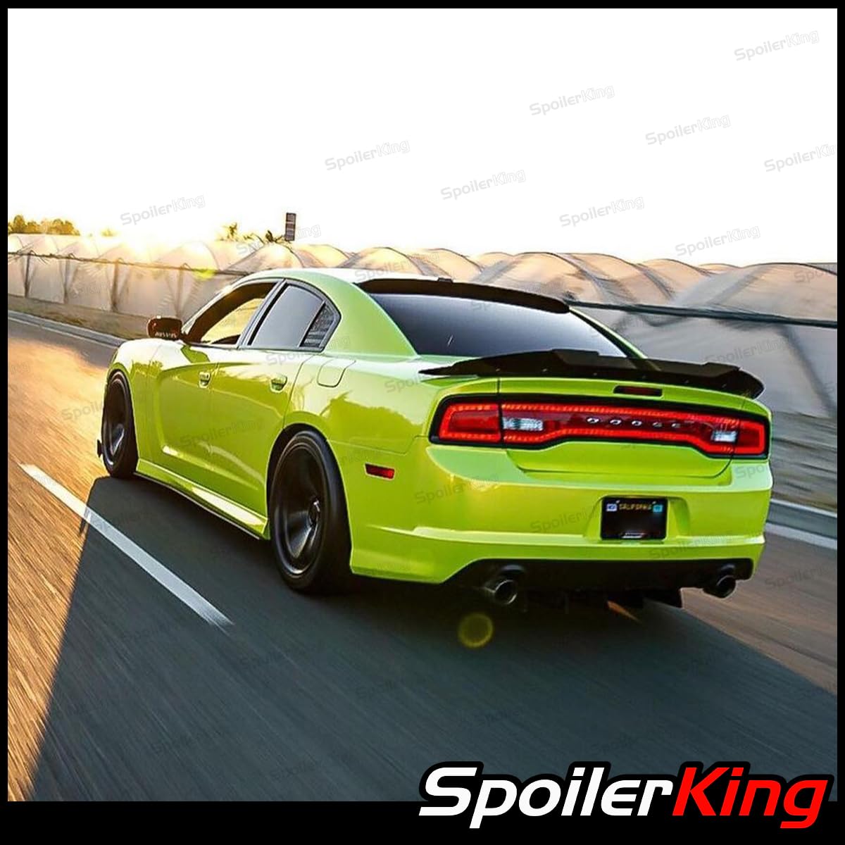 Spoiler King XL Roof Spoiler (380R) - Compatible with Dodge Charger 2011-2014 | Rear Wing for Enhanced Aerodynamics & Sporty Style | Perfect for Car Enthusiasts & Performance Upgrades