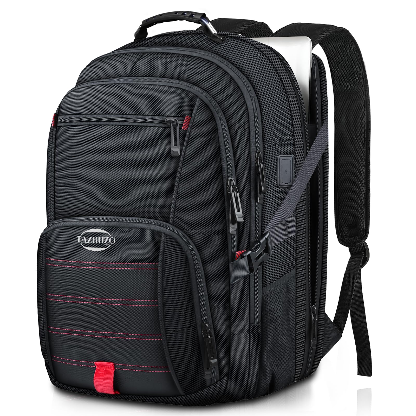 18.4 Inch Large Travel Laptop Backpack for Men, 55L Water Resistant TSA Approved Business Work College School Computer Bag with USB Port - Perfect for Commuting, Travel, and Daily Use