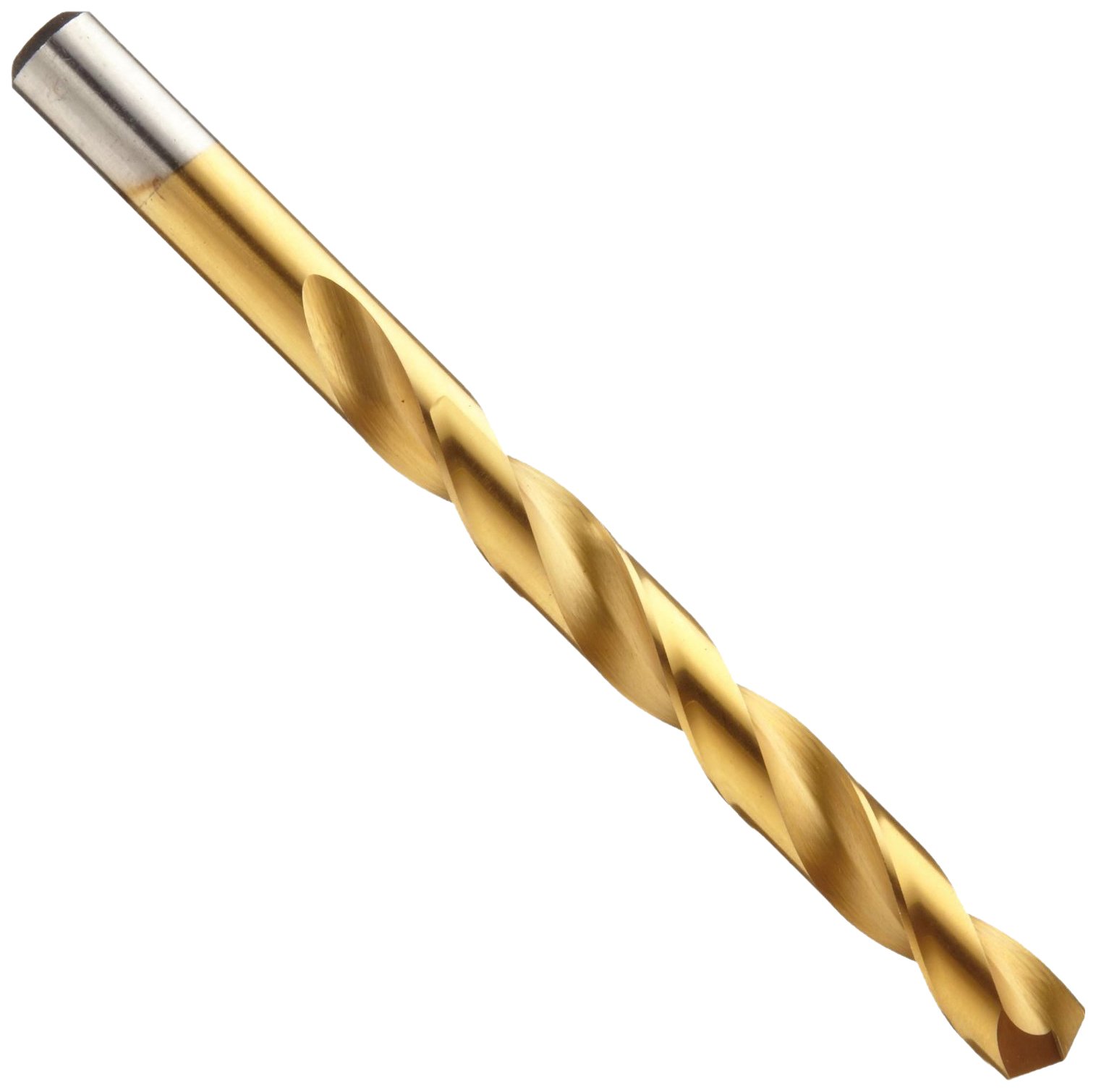 Chicago Latrobe 2550 Cobalt Steel Jobber Length Drill Bit Set - TiN Coated, Round Shank, 135° Split Point, 15/64