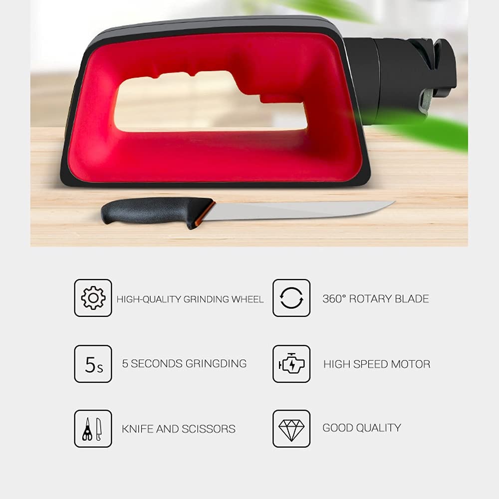 Electric Kitchen Knife Sharpener - Automatic Multifunctional Cutter Grinder for Quick & Precise Sharpening (EU Plug) - Perfect for Home Chefs & Professional Kitchens