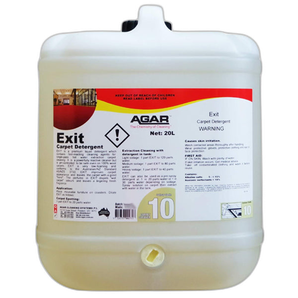 Agar Exit Concentrate Carpet Cleaner & Shampoo | Powerful Stain Remover for Deep Cleaning Carpets & Upholstery | Ideal for Home, Office, and Pet Areas