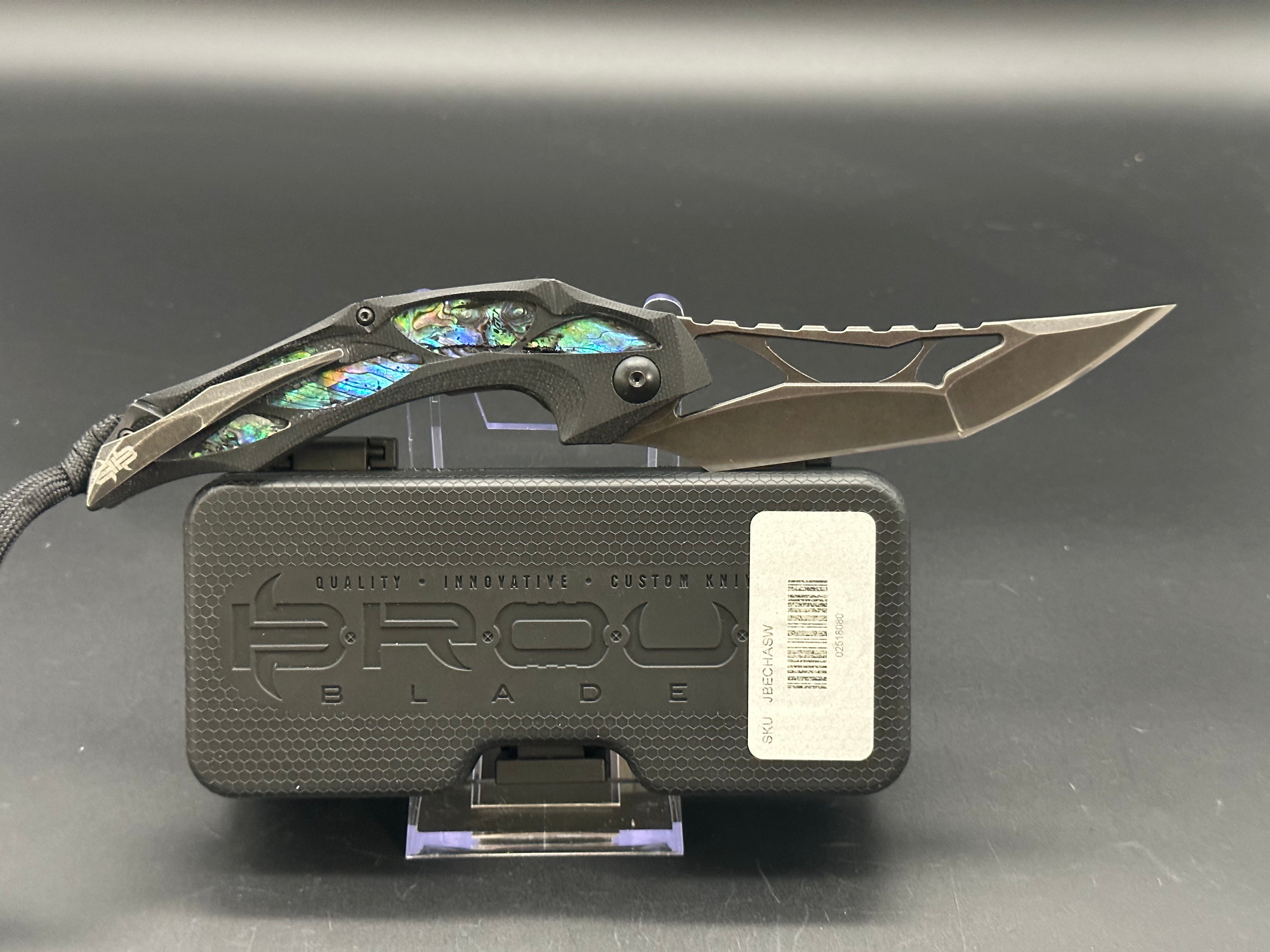 Brous Blades Elijah Isham Echelon Folding Knife - Premium Tactical Pocket Knife for Outdoor, Camping, and EDC Use