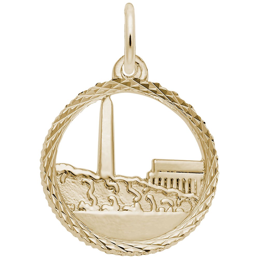 Washington Monument Charm Pendant - Elegant Jewelry for Bracelets & Necklaces - Perfect for Travel Souvenirs, Gifts & Patriotic Accessories