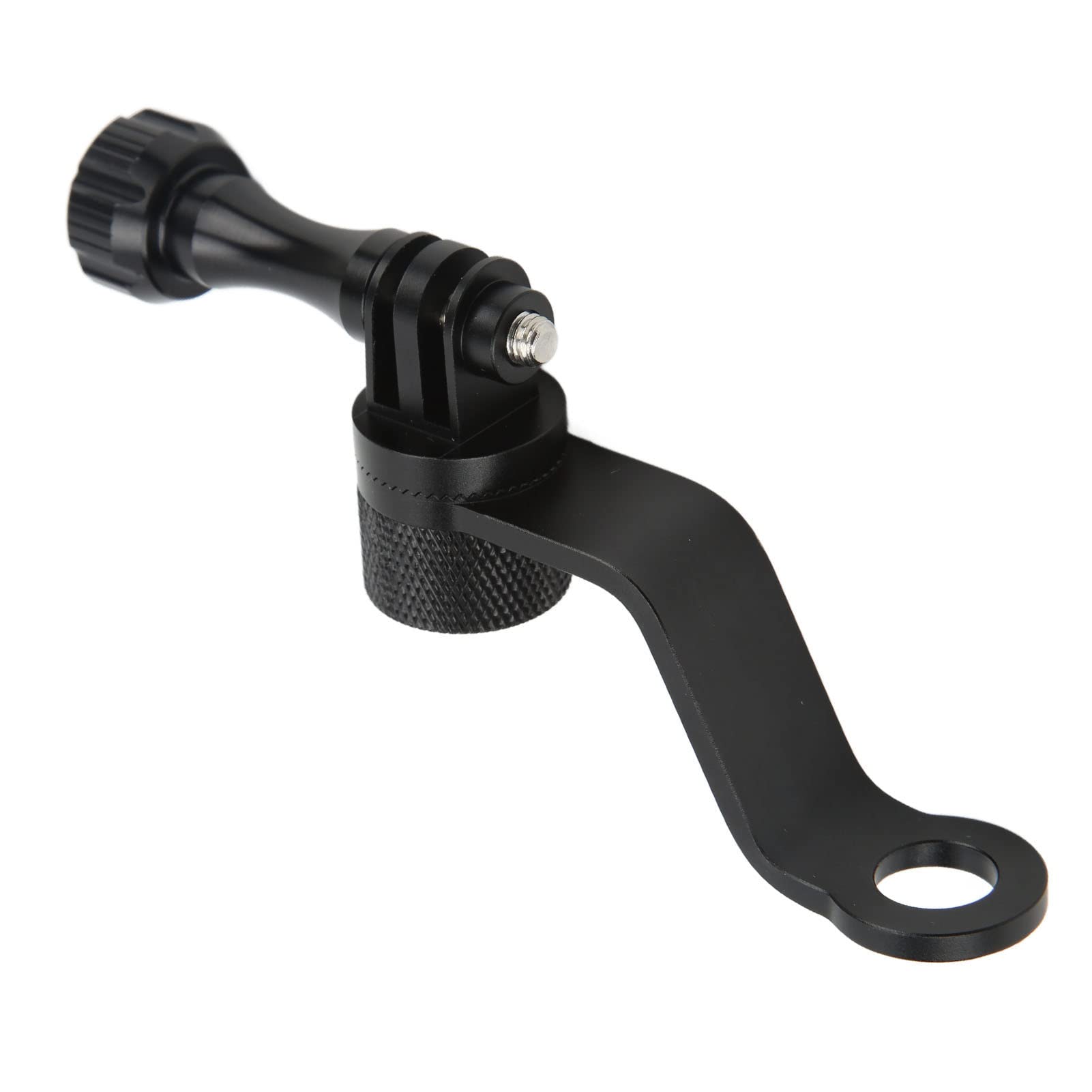 360° Rotating Motorcycle Camera Mount - Durable Anodized Aluminum Sports Camera Bracket for GoPro, Action Cameras - Perfect for Motorcycle Vlogging, Racing & Adventure Sports