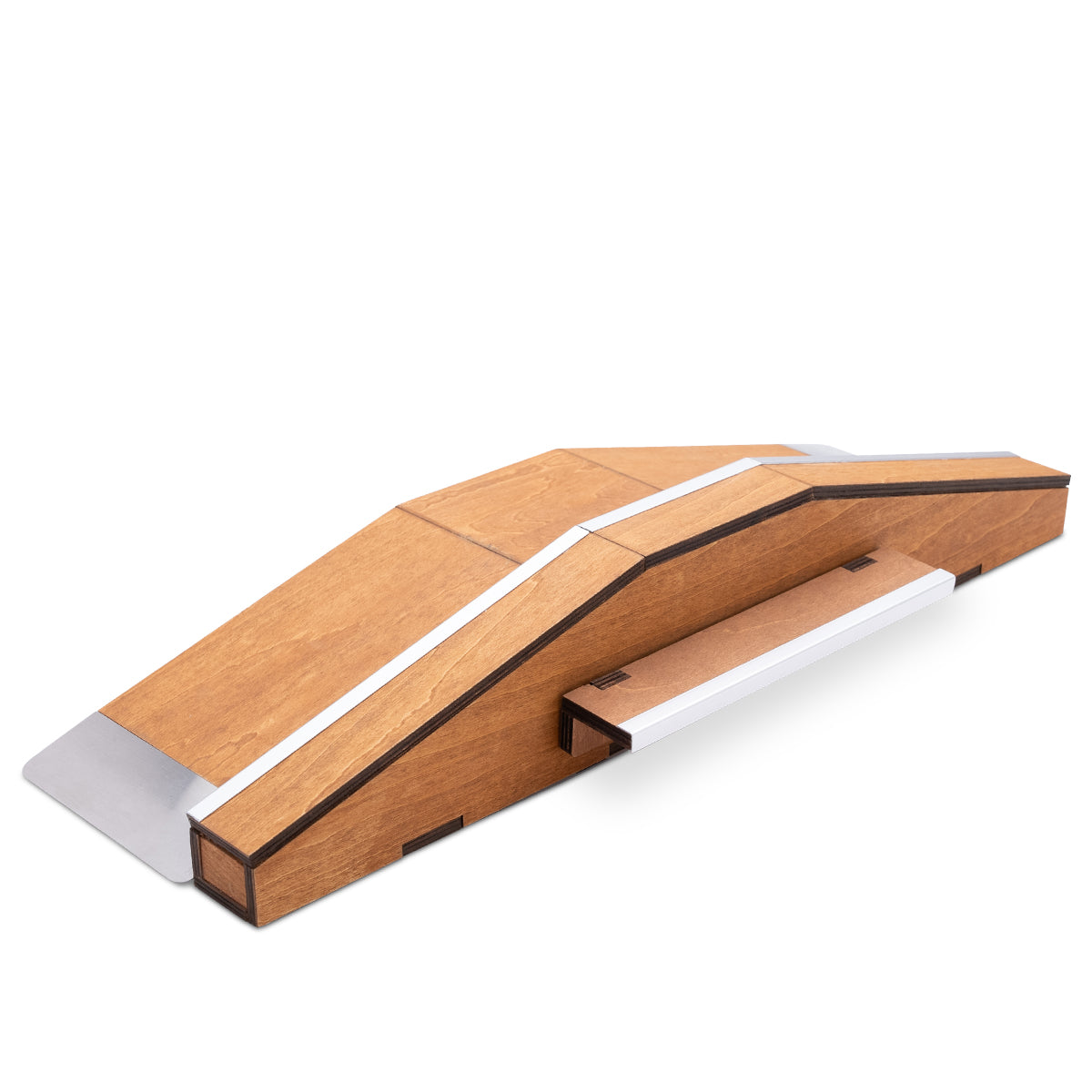 GGC Fingerboard Ramp & Bank - Professional Skateboard Training Tool for Finger Tricks & Stunts - Perfect for Home, Office & School Practice