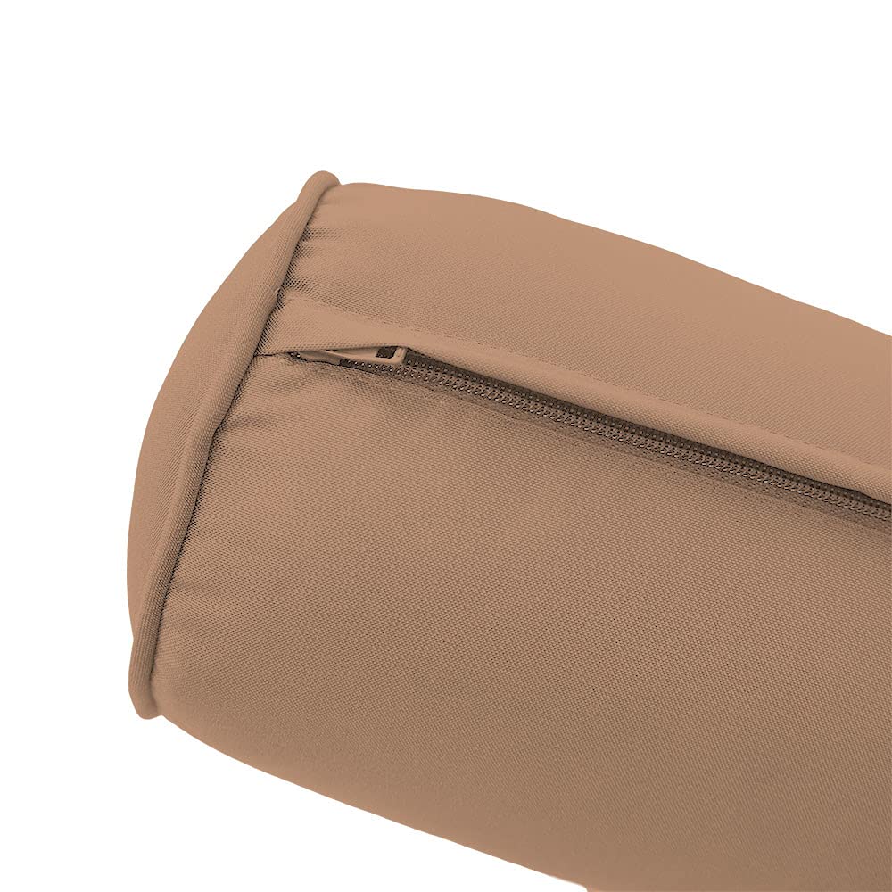 Prolinemax Outdoor Daybed Slipcover with Pipe Trim - Twin XL Size (AD104) | Waterproof & UV Resistant Mattress & Bolster Pillow Covers | Perfect for Patio, Poolside & Garden Furniture Protection