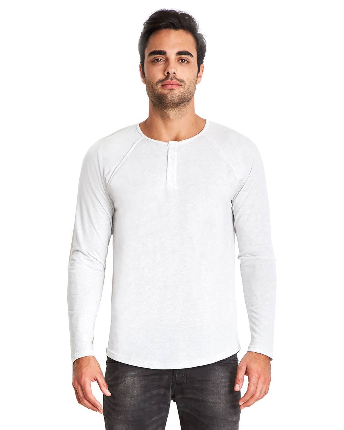 Next Level 6071 Men's Tri-Blend Long-Sleeve Crew Neck T-Shirt - Soft Comfortable Casual Shirt for Everyday Wear, Workout & Layering
