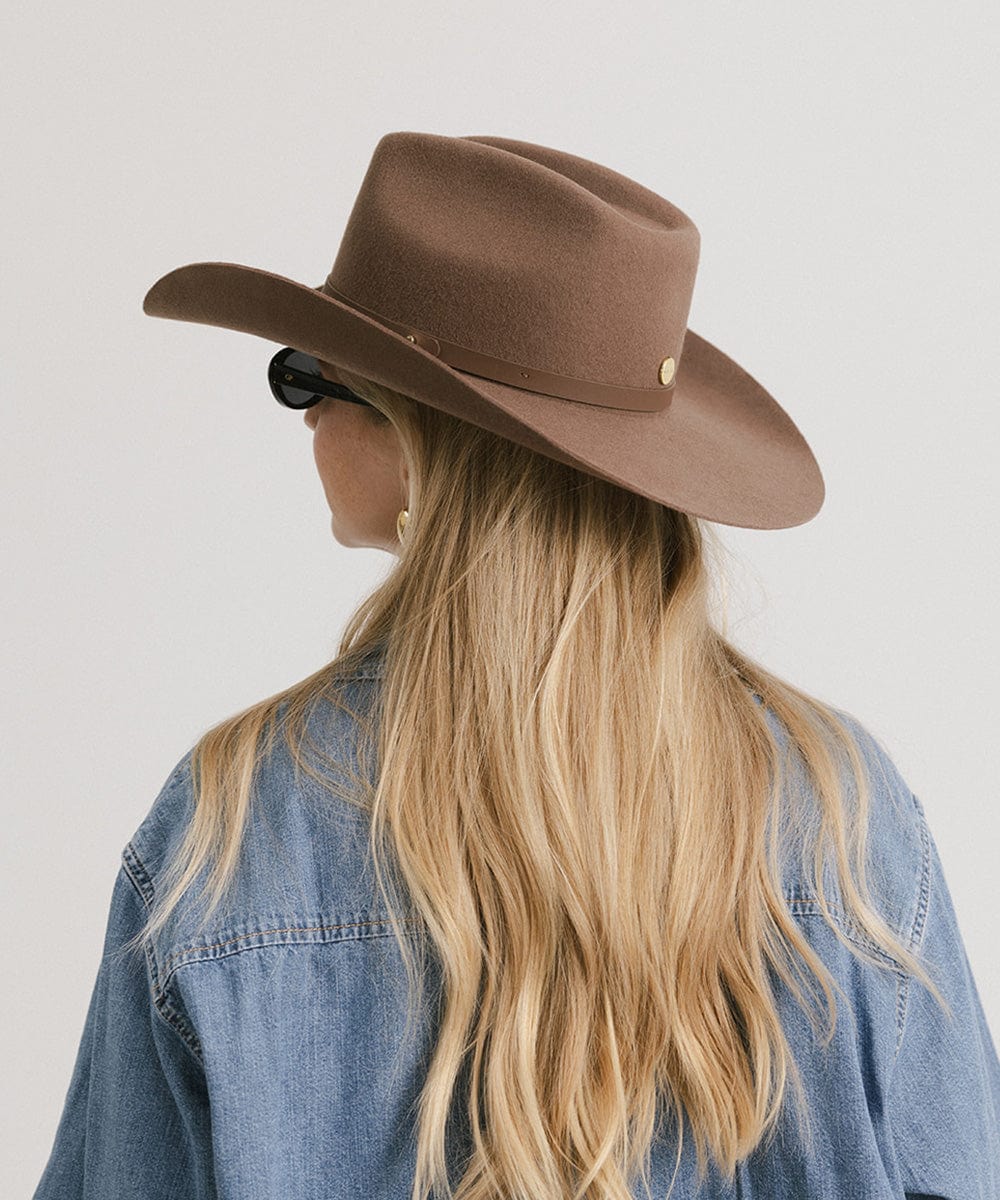 Shane Genuine Leather Cowboy Hat for Men & Women - Western Rodeo Style Sun Protection - Perfect for Country Music Festivals, Rodeos & Outdoor Adventures