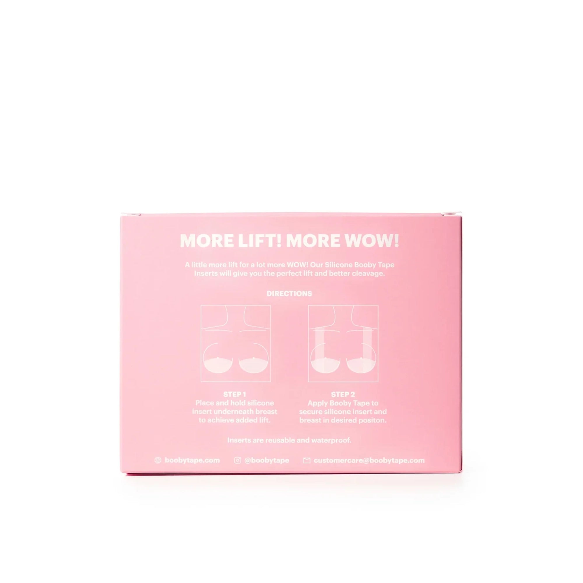 Booby Tape Silicone Breast Lift Tape Inserts for Women (A-C Cup) - Invisible & Comfortable Support for Dresses, Swimsuits, and Backless Outfits