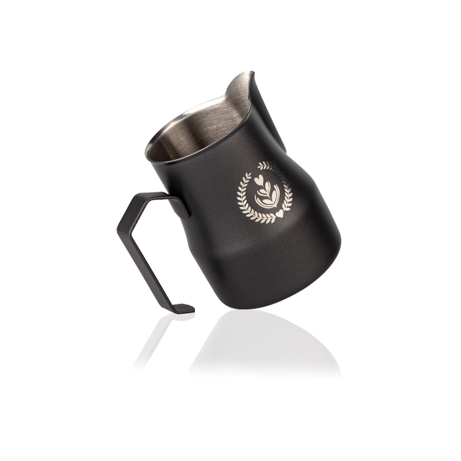 Premium 500ml Stainless Steel Milk Frother Pitcher - Barista-Grade Espresso Steamer for Latte, Cappuccino & Hot Chocolate - Durable Coffee Creamer Jug with Ergonomic Handle - Create Silky Milk Foam & Artisan Coffee Drinks - Perfect for Home Baristas & Coffee Lovers - Ideal for Morning Coffee, Afternoon Tea & Entertaining Guests - Great for Home Kitchens & Professional Cafés - Best for Coffee Shops, Breakfast & Brunch