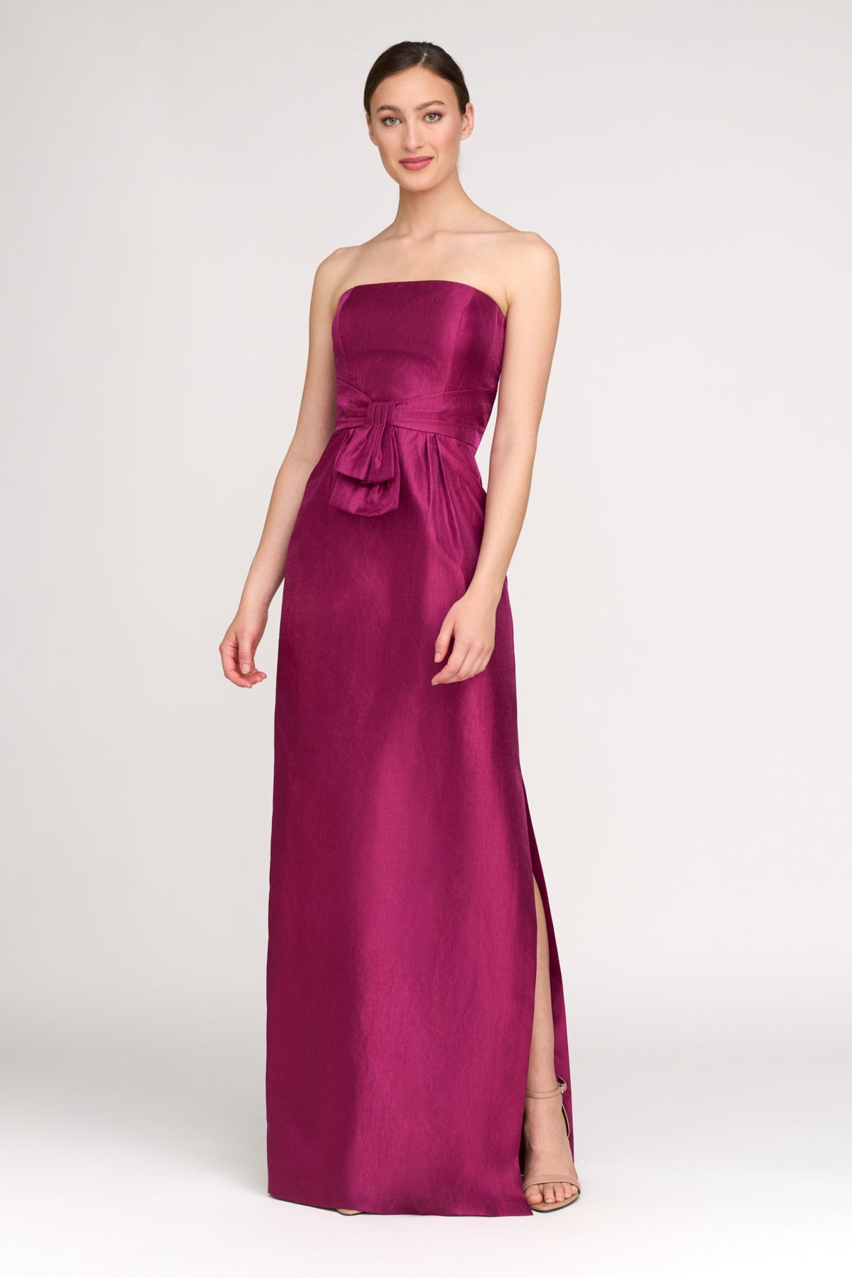 Elegant Caroline Column Gown for Women - Formal Evening Dress for Weddings, Prom & Special Occasions