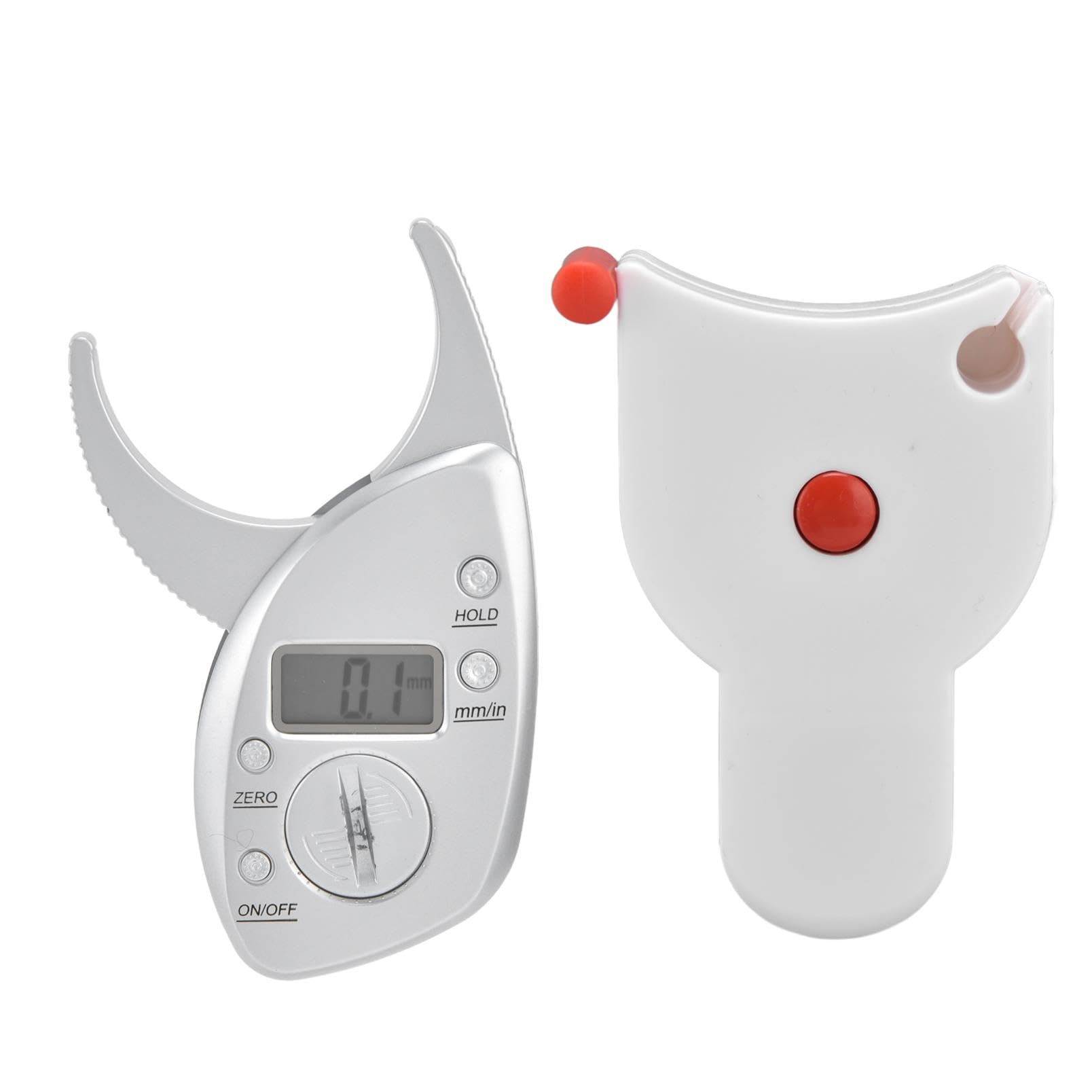 Premium Digital Body Fat Caliper & Measuring Tape Kit - ABS Fitness Measurement Tool with LCD Display for Accurate Body Fat Percentage, BMI & Weight Tracking - Ideal for Home Gym, Personal Trainers & Health Enthusiasts