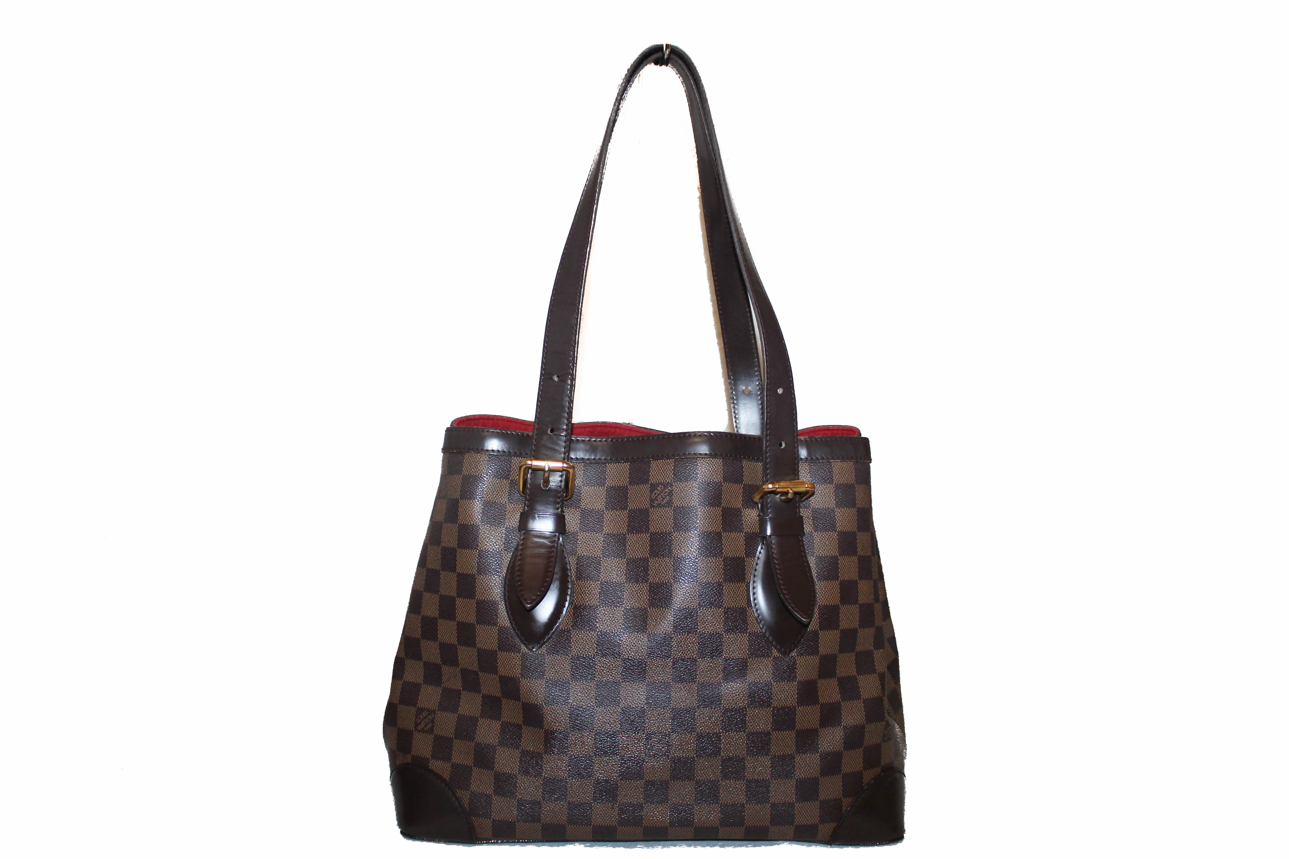 Authentic Louis Vuitton Damier Ebene Hampstead MM Shoulder Bag - Luxury Designer Handbag for Women, Perfect for Work, Travel & Everyday Use