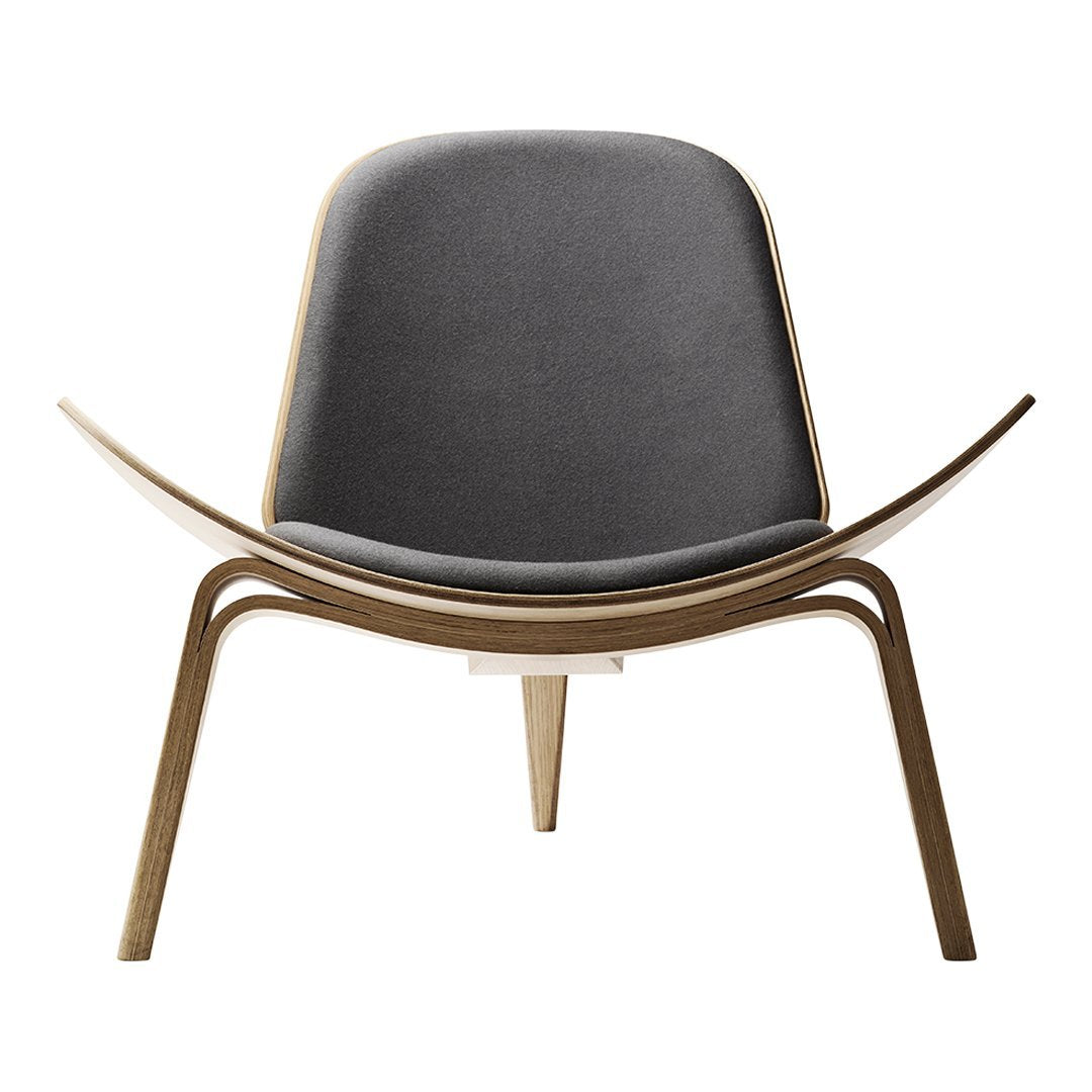 CH07 Shell Chair - Modern Plastic Armchair for Indoor & Outdoor Use - Perfect for Living Room, Patio, and Office Spaces