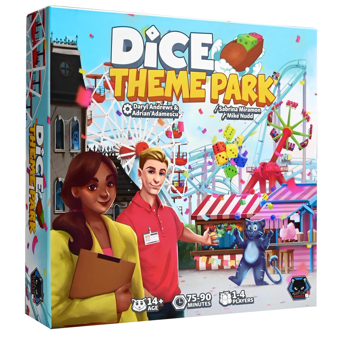 Dice Theme Park Board Game - Fun Family Strategy Game for Kids & Adults - Perfect for Parties, Game Nights & Family Gatherings