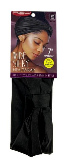 RED BY KISS Wide Silky Headwrap - Soft Satin Hair Wrap for Women - Perfect for Sleeping, Showering & Styling