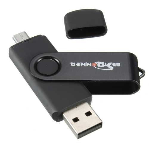 Bestrunner 16GB 2-in-1 Micro USB & USB 2.0 OTG Flash Drive - Dual Interface Memory Stick for Smartphones, Tablets, Computers - Perfect for File Transfer, Backup and Mobile Storage