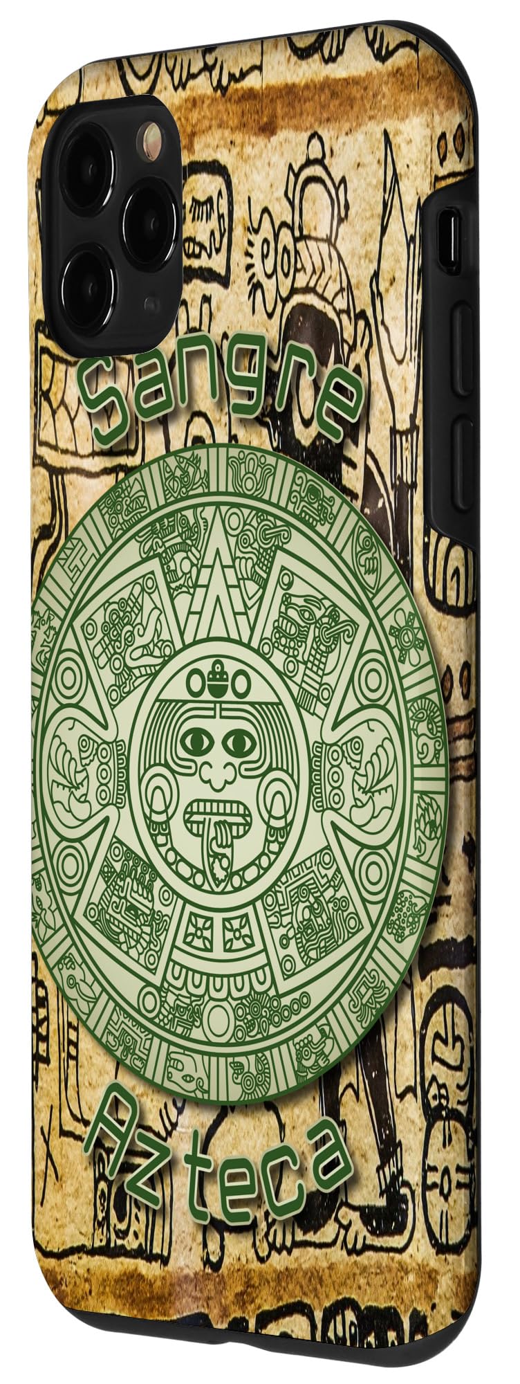 iPhone 11 Pro Case - Aztec Mayan Calendar Design - Premium Protective Phone Cover for iPhone 11 Pro - Perfect for Travel, Cultural Enthusiasts & History Lovers