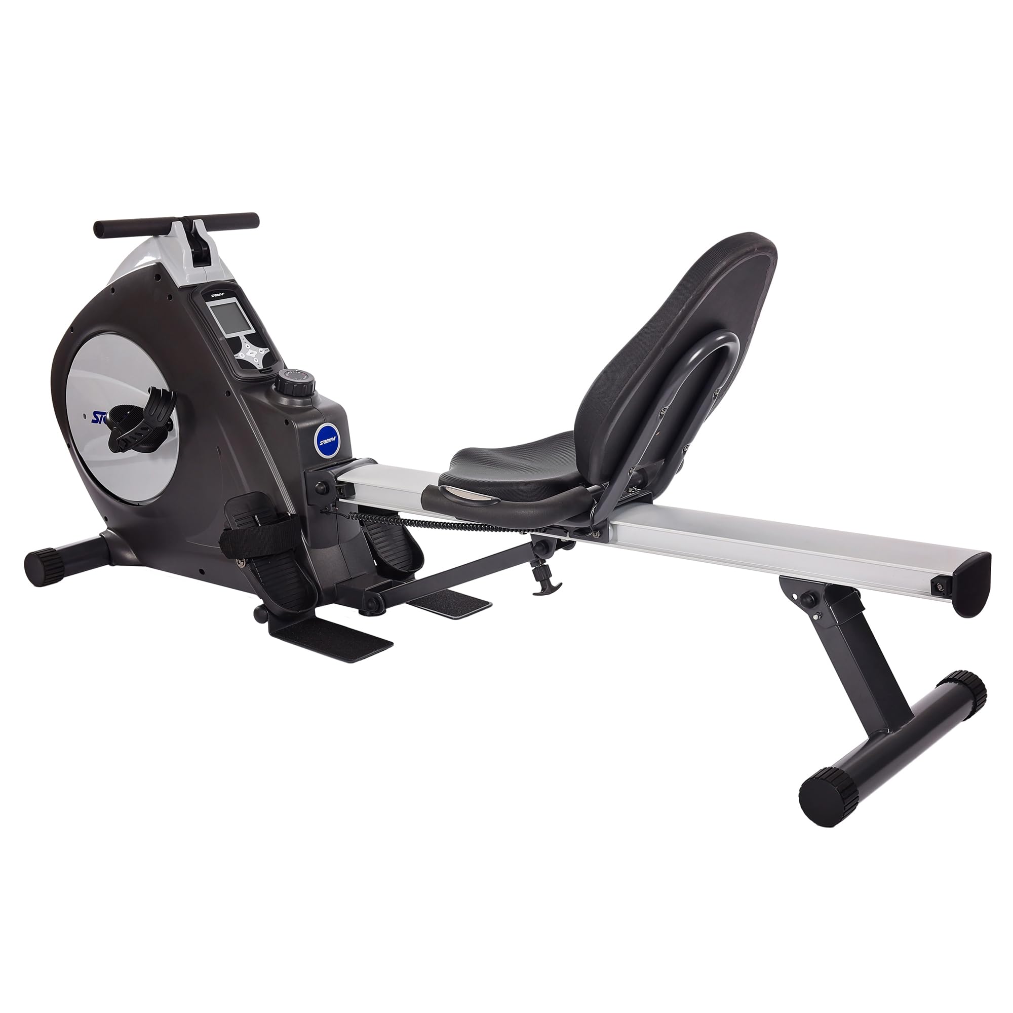 Stamina Recumbent Exercise Bike & Rower - Smart Workout App - Home Fitness for 250lbs