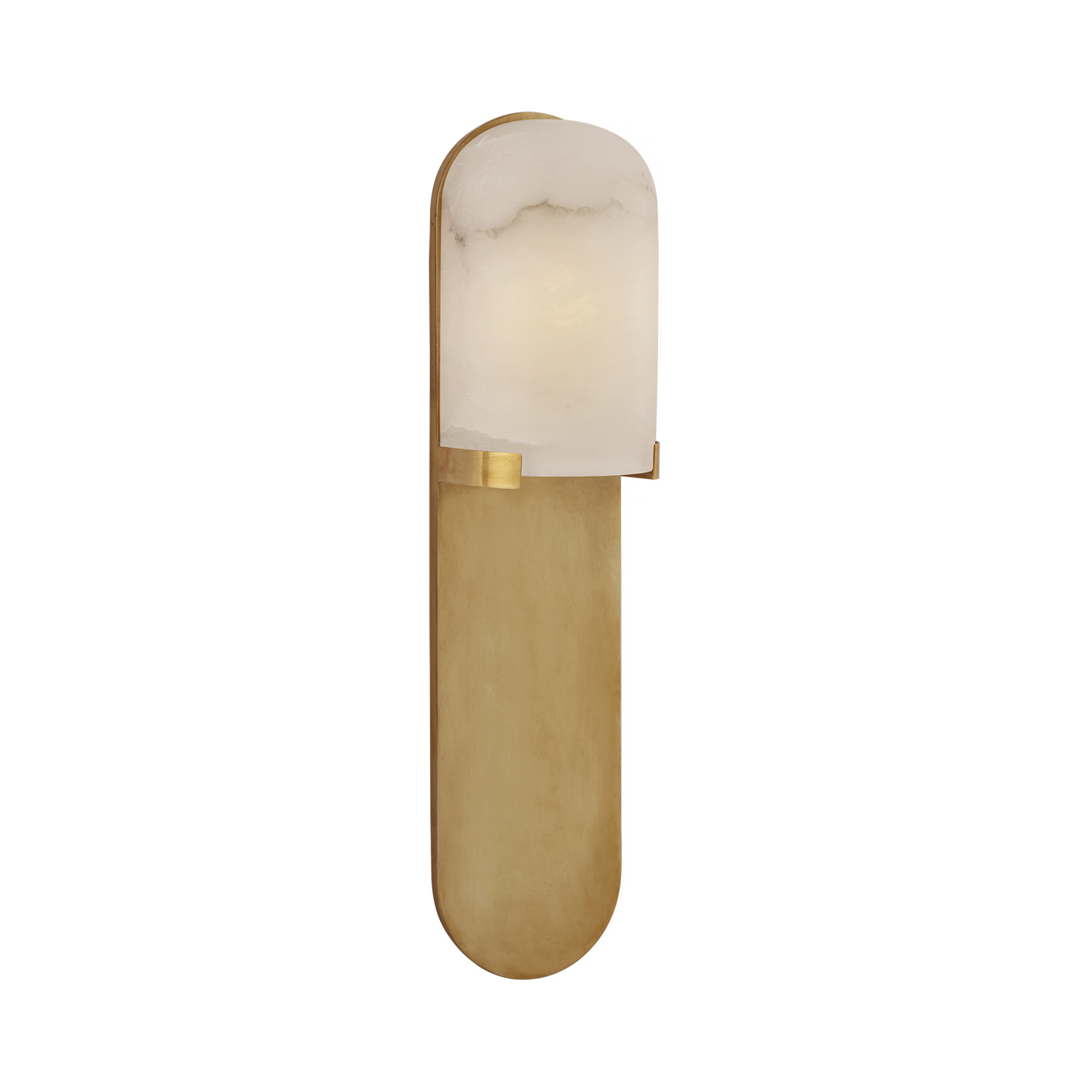 Melange Elongated Pill Wall Light - Modern LED Sconce for Bedroom, Living Room & Hallway Lighting - Dimmable Soft White Light Fixture