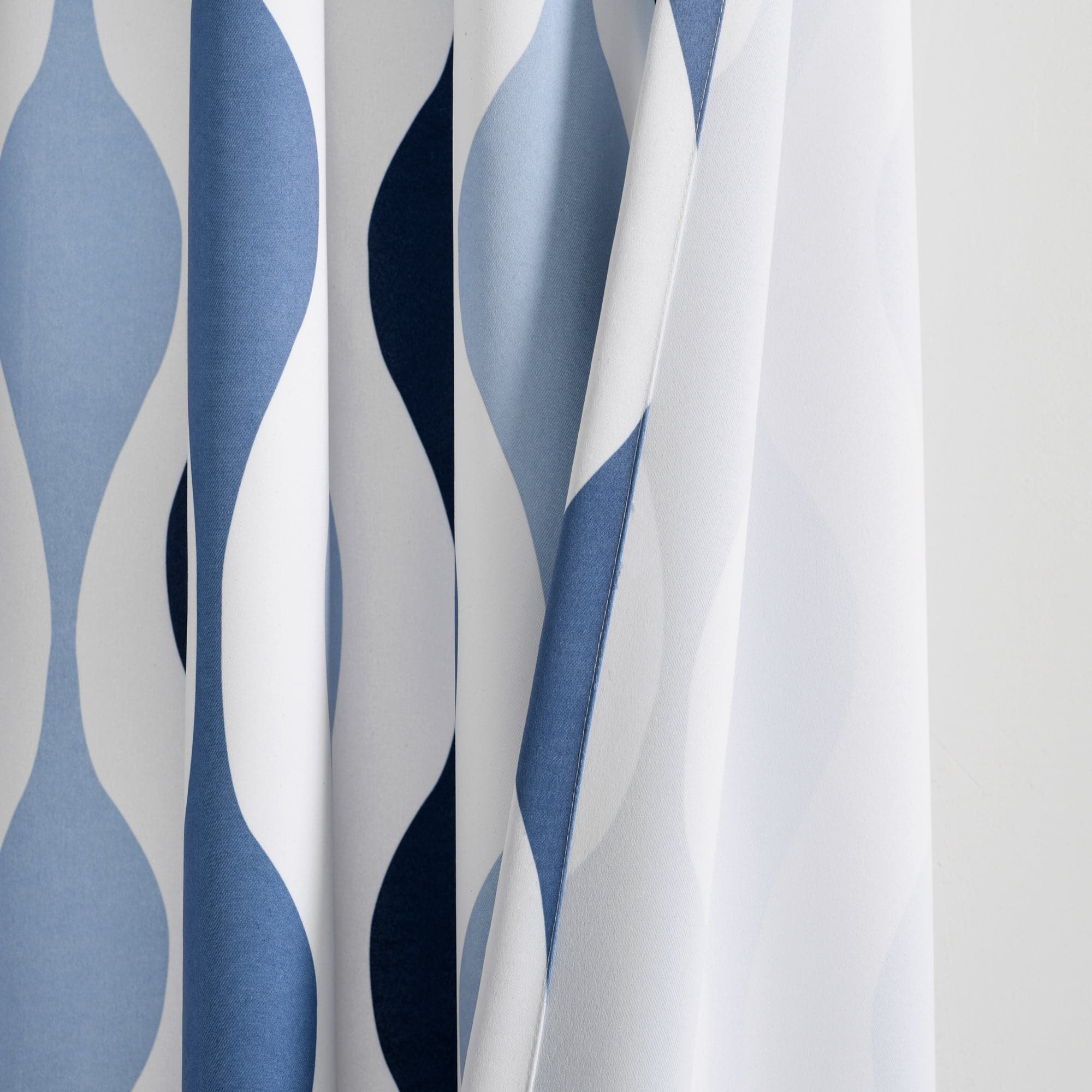 Mid Century Modern Geometric Light Filtering Window Curtains - Set of 2 Panels for Living Room & Bedroom | Sun Protection & Privacy Sheer Drapes