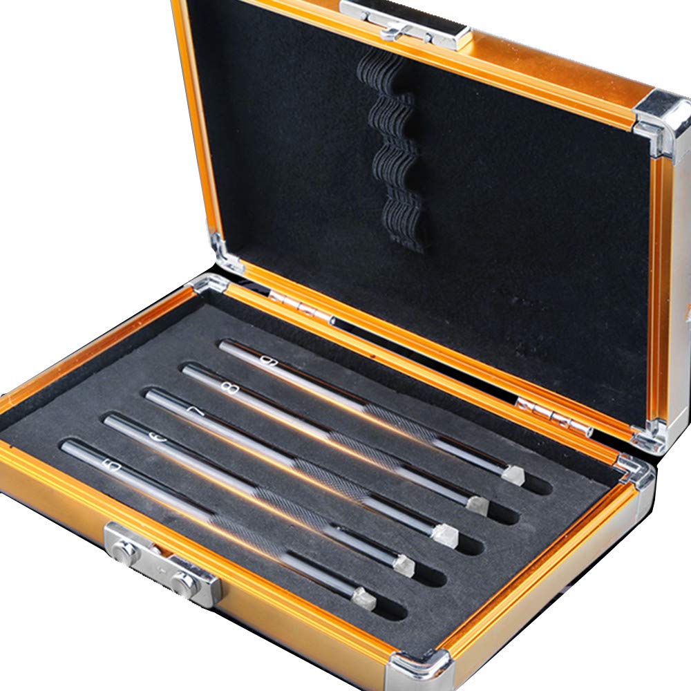 Mohs Hardness Test Kit - 5 Pack Mineral Identification Tools for Gemstones, Jade & Jewelry (Hardness 5-9) | Professional Scratch Tester for Geology, Mining & Industrial Use | Perfect for Jewelers, Collectors & Students