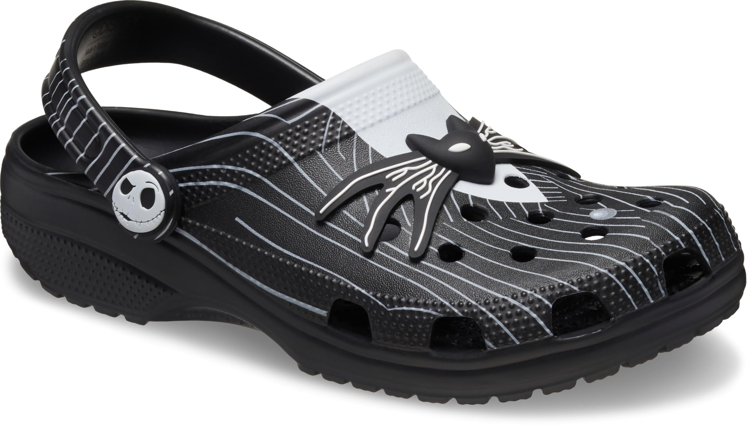 Crocs Unisex-Adult Jack Skellington Nightmare Before Christmas Classic Clogs | Comfortable Slip-On Shoes for Halloween, Cosplay & Casual Wear
