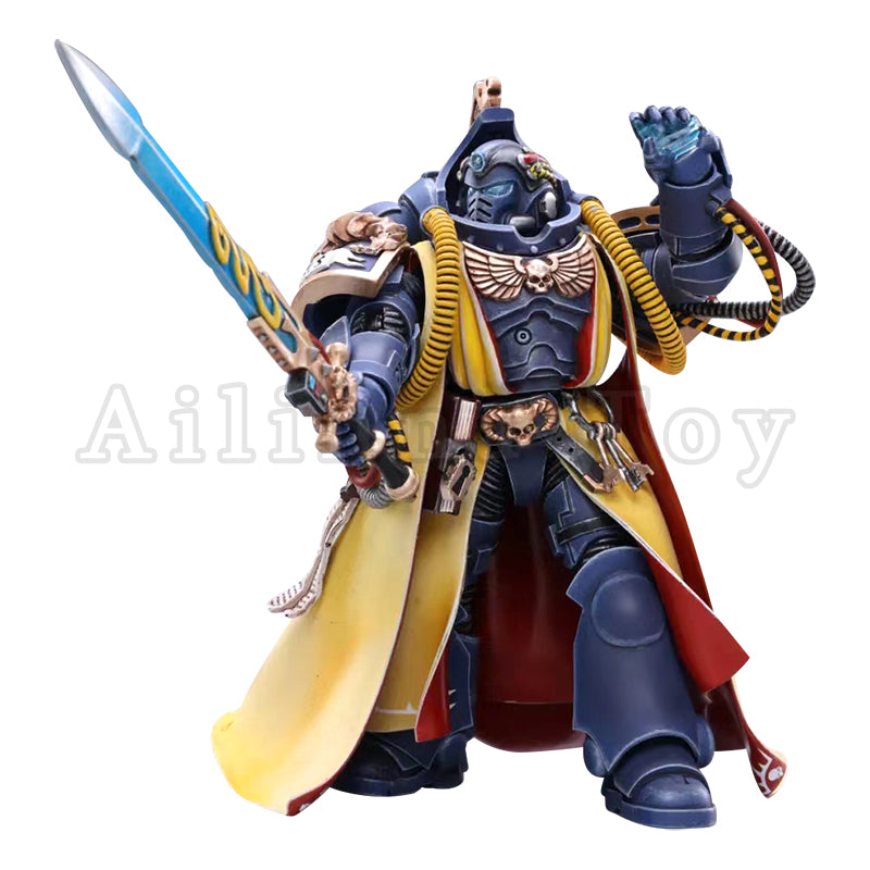 JOYTOY 1/18 Scale Warhammer 40K Action Figure - Ultramarines Primaris Librarian Collectible Model for Display & Gaming Scenes