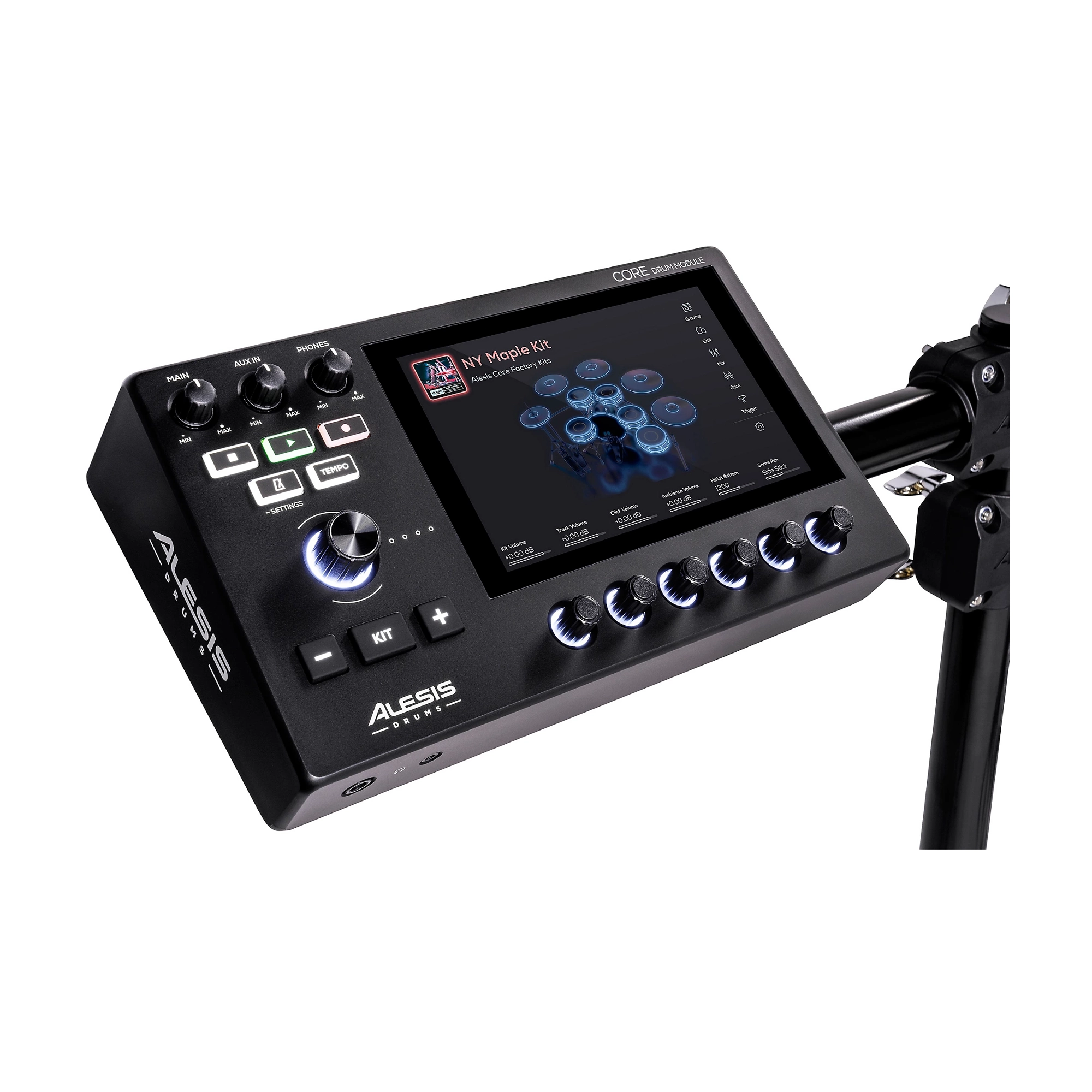 Alesis Strata Core 8-Piece Electronic Drum Kit with Mesh Pads & USB MIDI – Perfect for Home Studio, Practice, and Live Performances