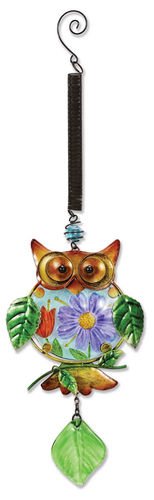 Outdoor Garden Decorative Bouncy Owl Statue - Weather-Resistant Yard Decor for Patio, Lawn & Backyard - Perfect for Spring & Halloween Decorations