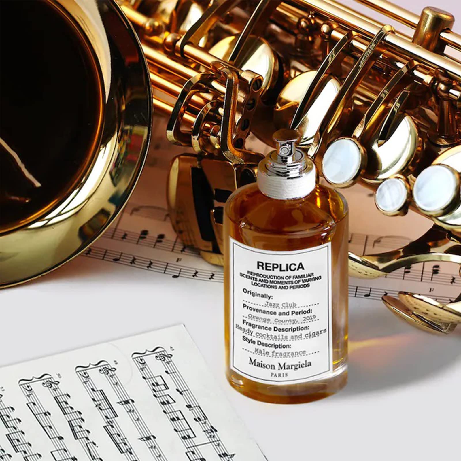 Maison Margiela Replica Jazz Club Cologne - 3.4 oz Eau De Toilette Spray for Men | Woody Amber Scent | Perfect for Night Out & Special Occasions