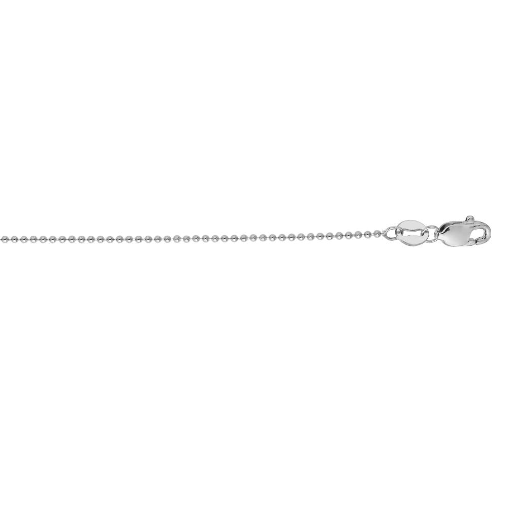 14K Gold 1mm Bead Chain Necklace - Delicate Beaded Jewelry for Women - Perfect for Layering, Gift Giving & Everyday Wear