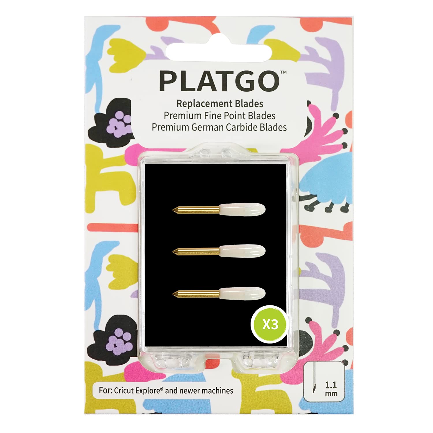 Premium Fine Point Blade Replacement for Cricut Maker & Explore - German Carbide Blades Bundle Pack - Compatible with Cricut Accessories - Perfect for DIY Crafts, Vinyl Cutting, and Paper Projects