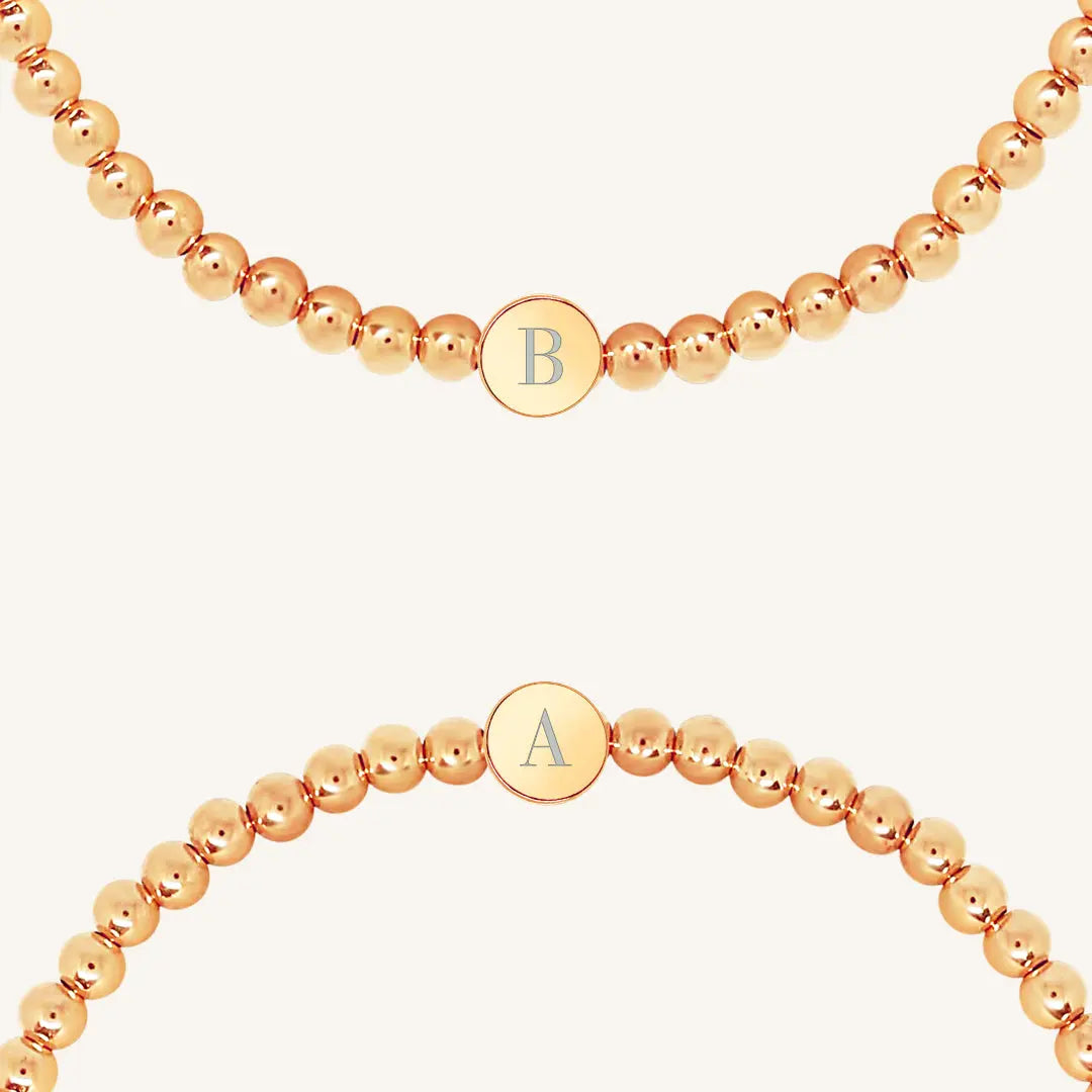 Etch Alpha Letter Bracelet - Personalized Custom Name Bracelet for Women & Men - Perfect for Gifts, Anniversaries, and Everyday Wear