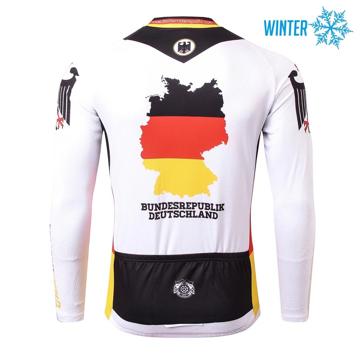 Men's Germany Outdoor Sports Mountain Bike Short Sleeve Cycling Jersey - Breathable & Quick-Dry for Thrilling Rides & Trail Adventures