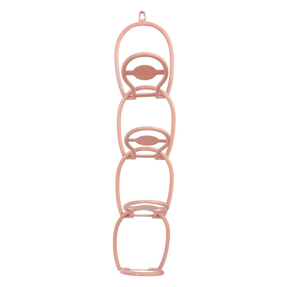 Foldable Wall-Mounted Storage Hooks - Multi-Purpose Hanging Organizer for Hats, Scarves, Towels & Clothes | Space-Saving Home Decor (Pink) - Perfect for Bedroom, Bathroom, Entryway & Closet Organization