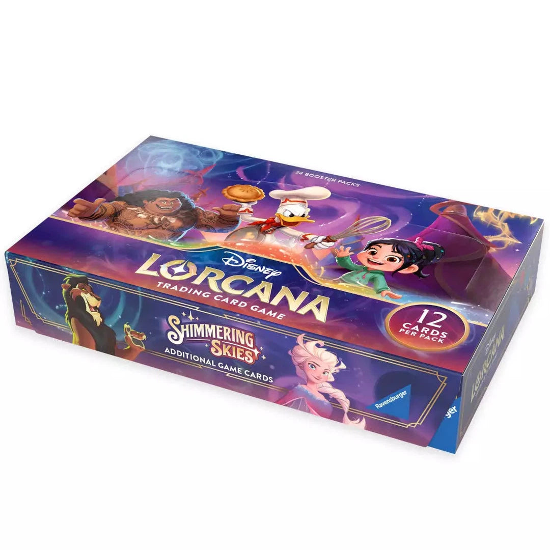 Disney Lorcana: Shimmering Skies Booster Box - 36 Packs of Collectible Trading Cards for TCG Gameplay, Deck Building & Disney Fans | Perfect for Tournaments, Gifts & Card Collectors