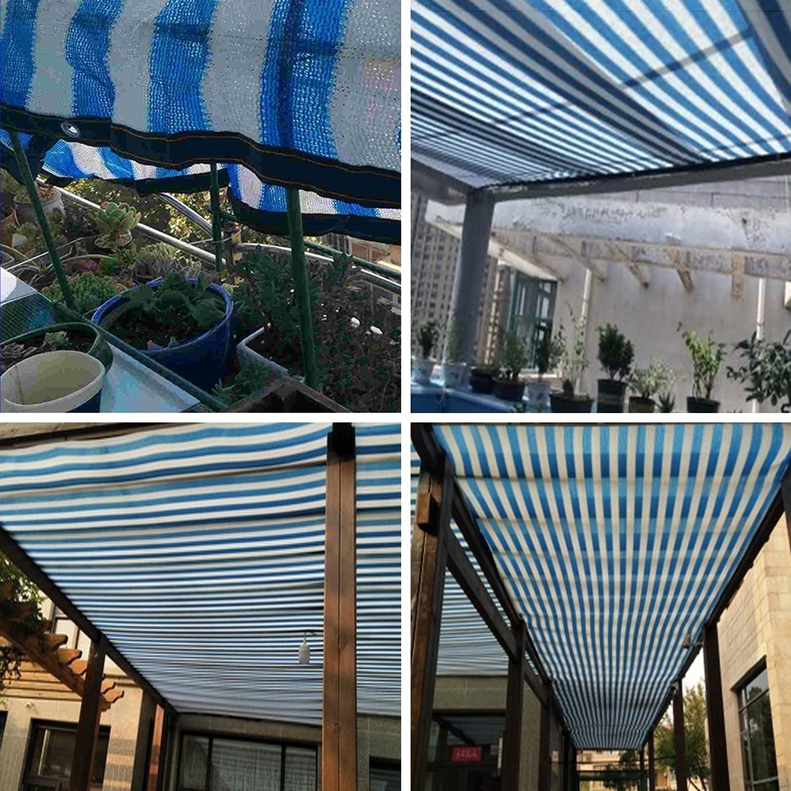 Rectangle Sun Shade Sail 3x8m - UV Protection Outdoor Sunscreen Cloth for Garden, Patio, Car & Greenhouse Cover | Durable Anti-UV Sunblock Shade Net for Plants, Parking & Outdoor Relaxation