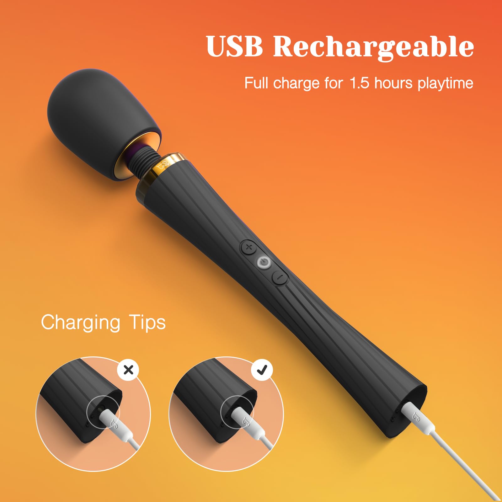 Tracy's Dog Vibrator - Powerful Cordless Wand Massager for Women & Couples, Quiet Waterproof Clitoral Stimulator, Full-Body Massager & Intimate Pleasure Toy - Perfect for Relaxation, Spa Nights & Couples Play