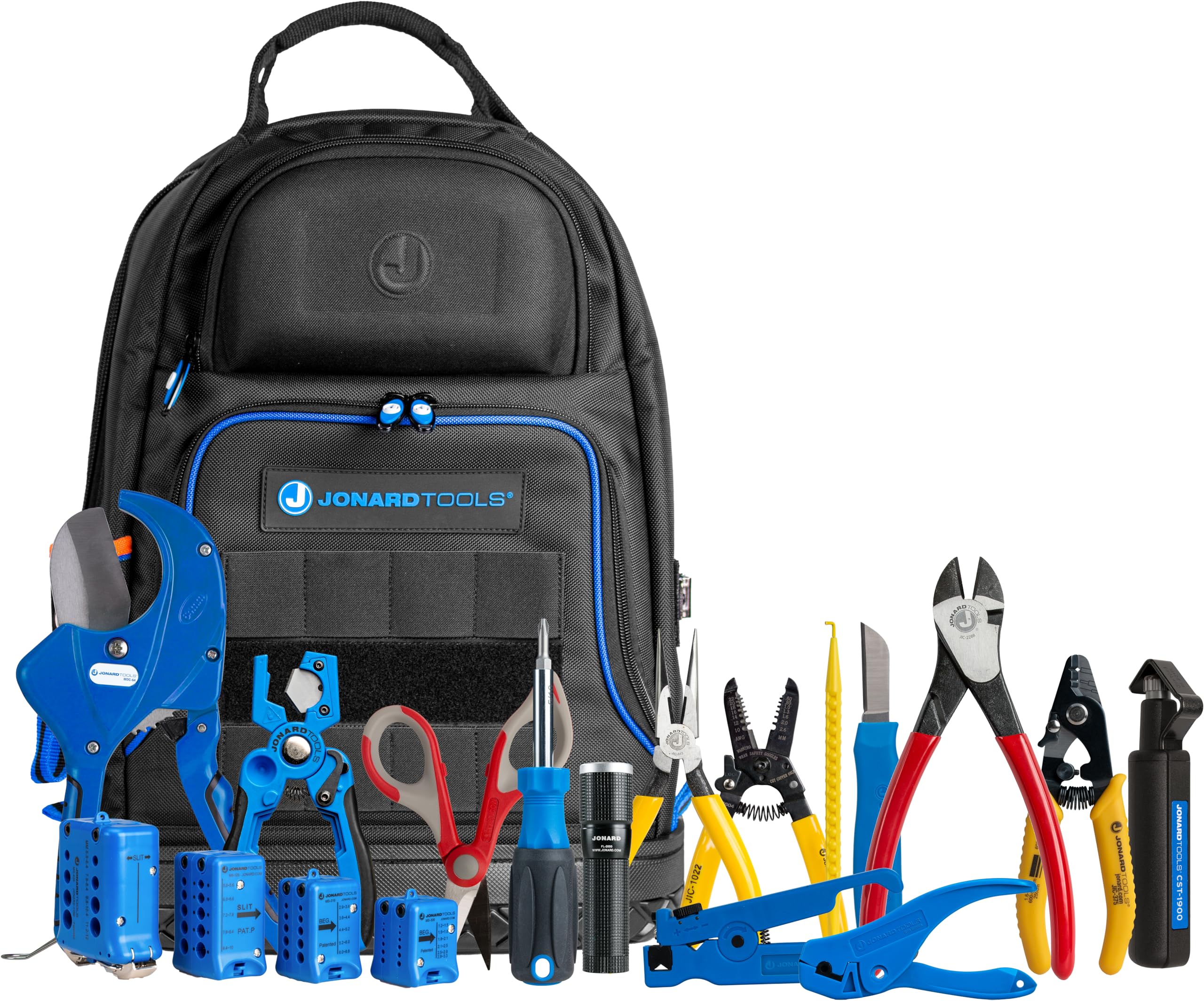 Jonard TK-179B Fiber Optic Kit - Backpack for Field Repairs