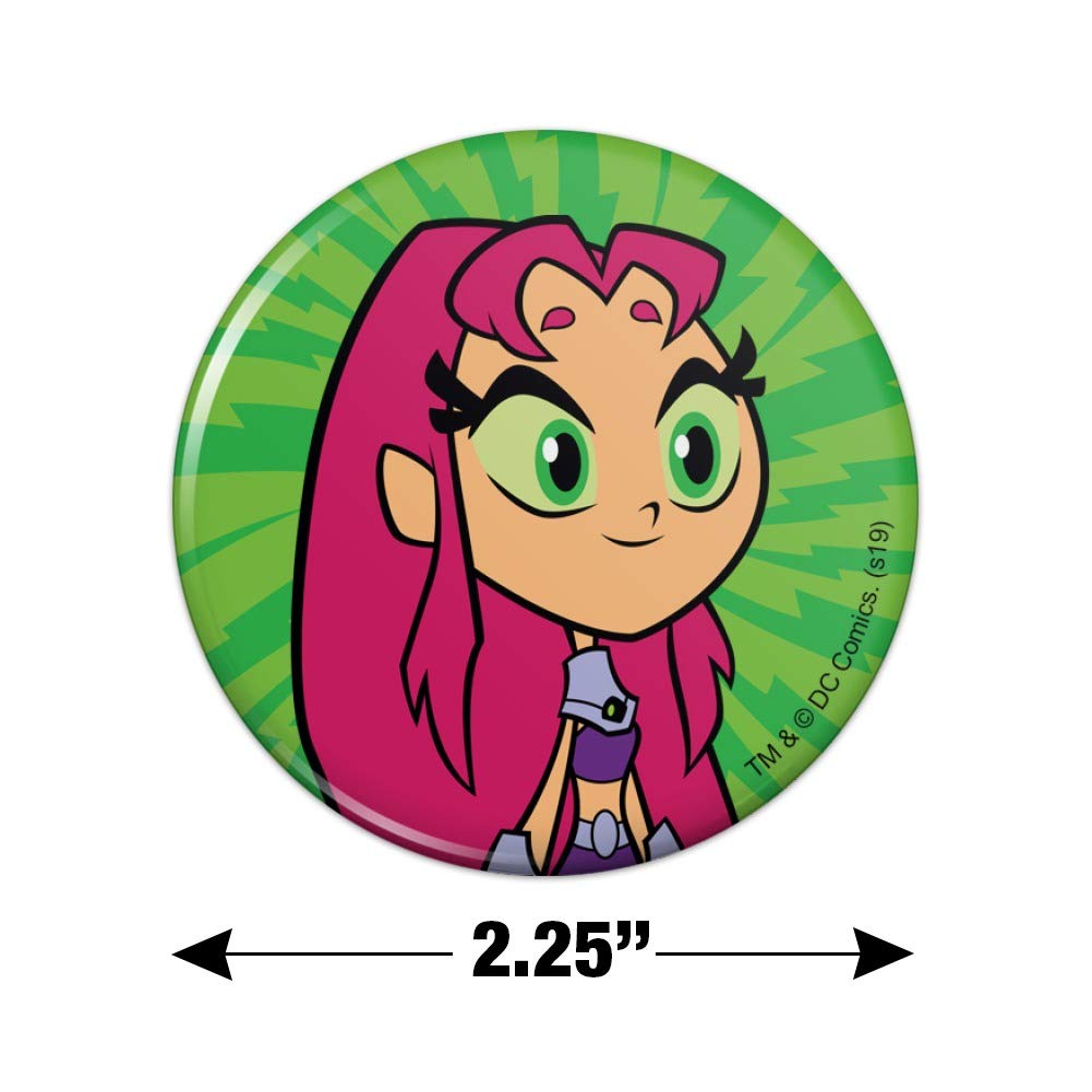 Teen Titans Go! Starfire Kitchen Refrigerator Locker Button Magnet - Fun Cartoon Character Decorative Fridge Magnet for Home, Office & School Locker