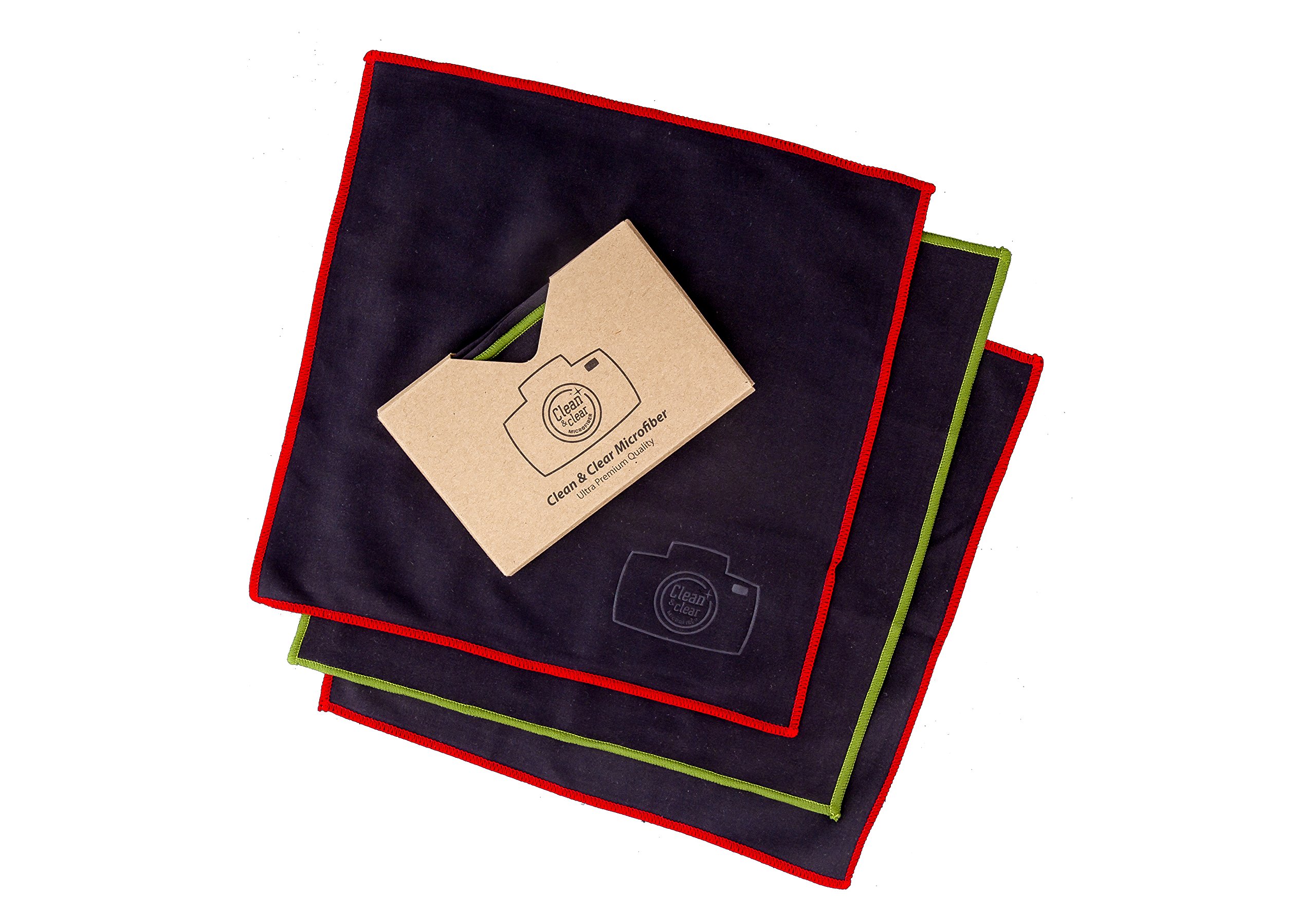 Premium Microfiber Cleaning Cloths 10 Pack - Extra Large Ultra Soft Lint-Free Cloths for Camera Lens, Glasses, Phone Screens, Electronics & Household Cleaning - Perfect for Home, Office & Travel Use