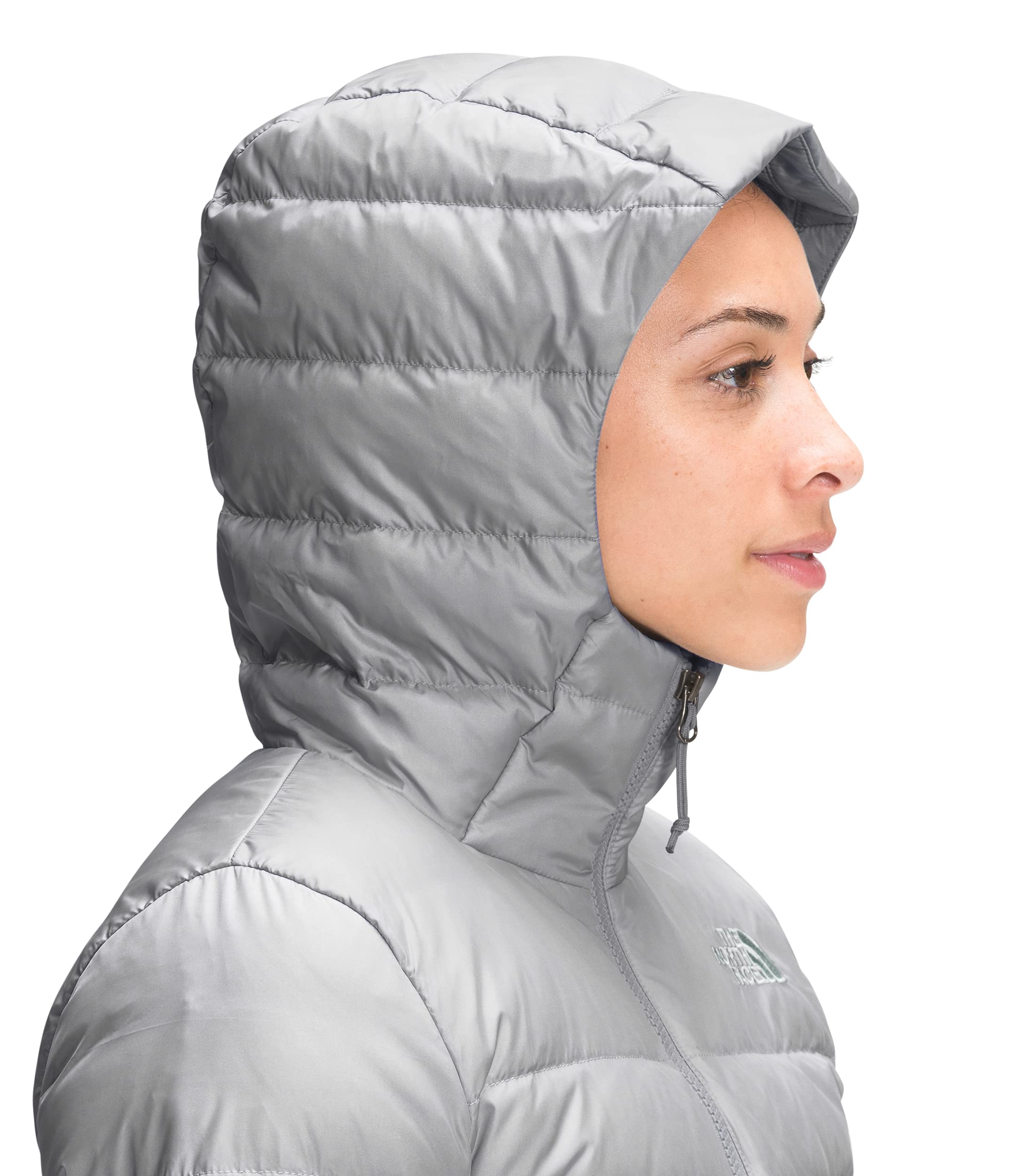 THE NORTH FACE Women's Aconcagua Fleece Hoodie - Meld Grey, X-Large Size - Warm Winter Jacket for Hiking, Camping & Outdoor Activities