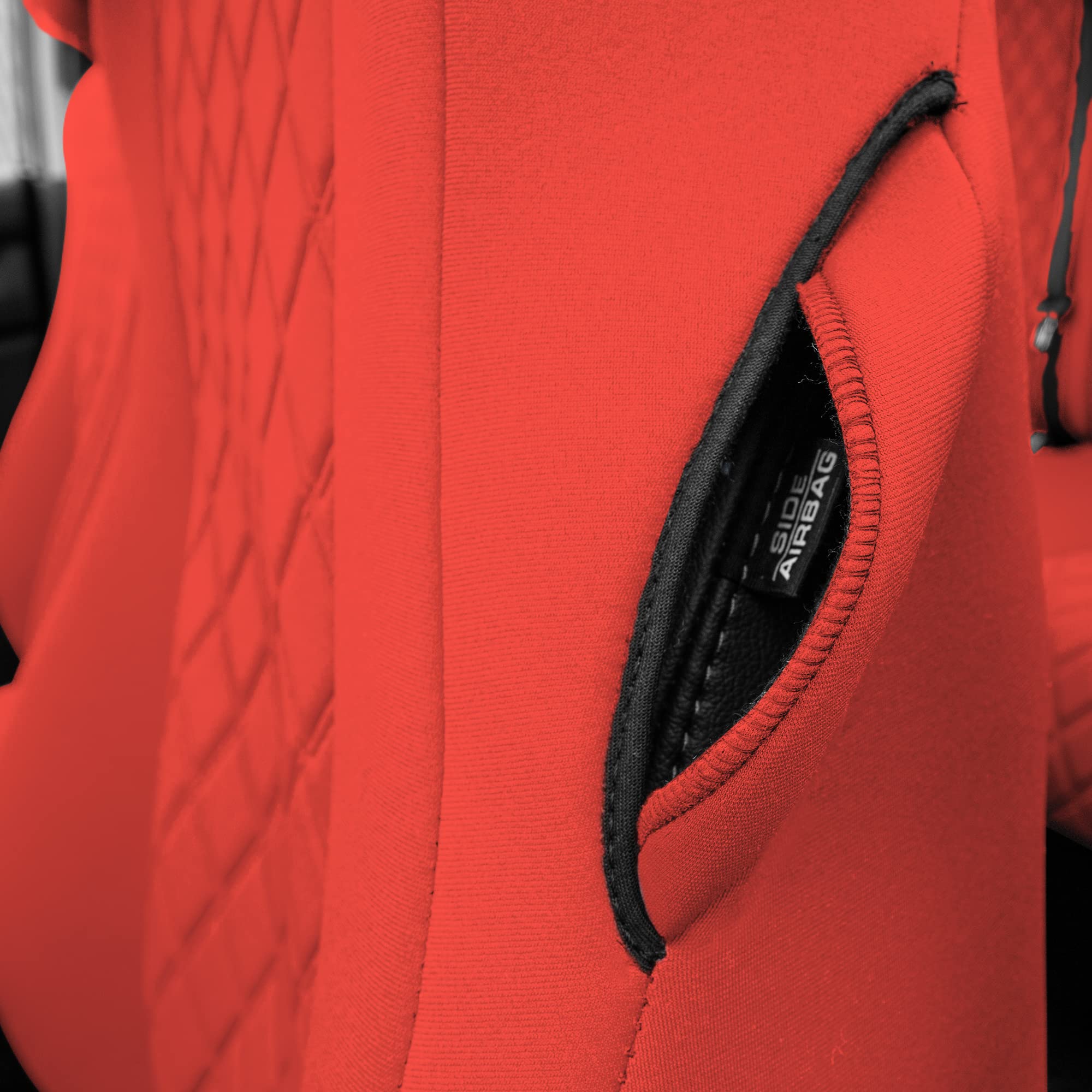 FH Group Custom Fit Seat Covers for 2018-2022 Honda Accord (Touring/Sport/SE/EX/EX-L) - Front Set, Red Neoprene Waterproof Car Seat Protectors | Perfect for Daily Commuting, Road Trips & Outdoor Adventures