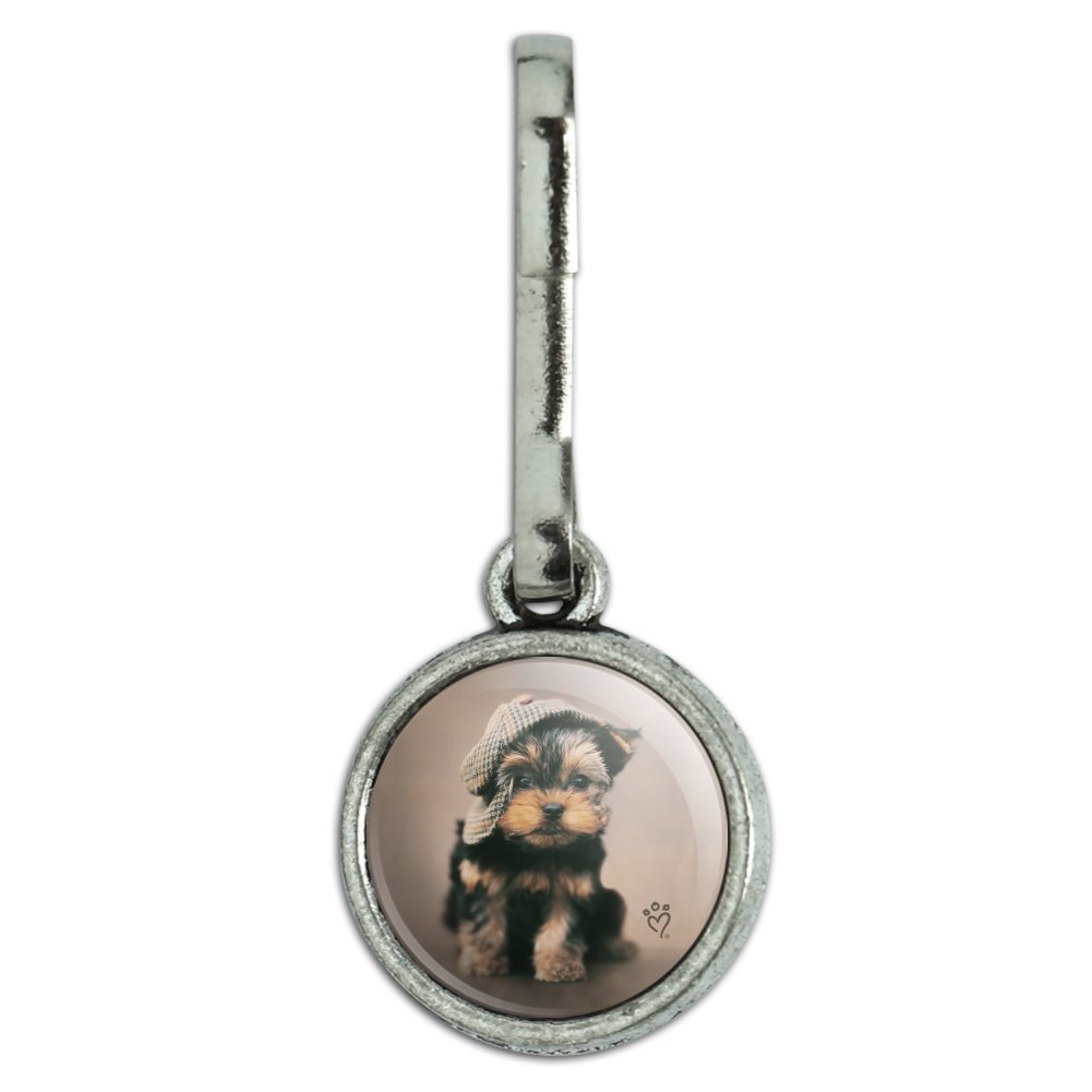 Vintage Yorkie Yorkshire Terrier Dog Charm - Decorative Zipper Pull for Purse, Suitcase & Backpack | Cute Pet Accessory for Dog Lovers | Perfect for Travel & Everyday Use