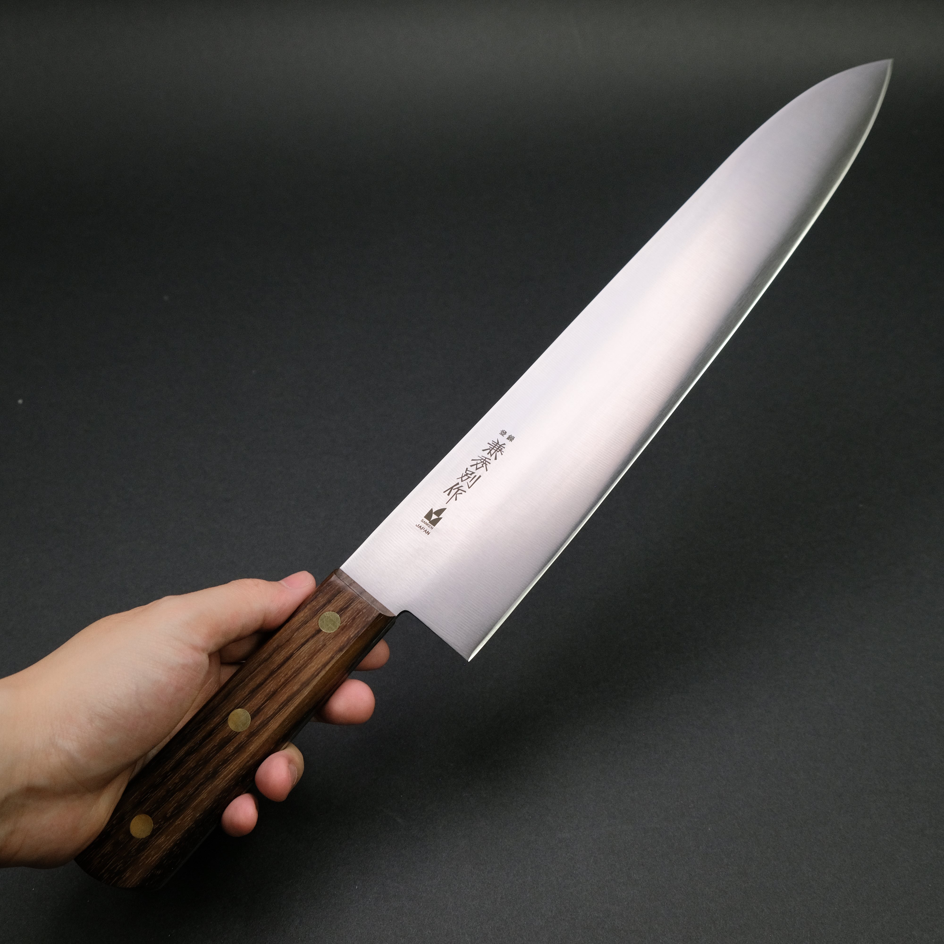 Premium Kanehide Bessaku Hirakiri Gyuto 330mm Japanese Chef Knife with Rosewood Handle - Professional Kitchen Tool for Slicing, Dicing & Meat Cutting