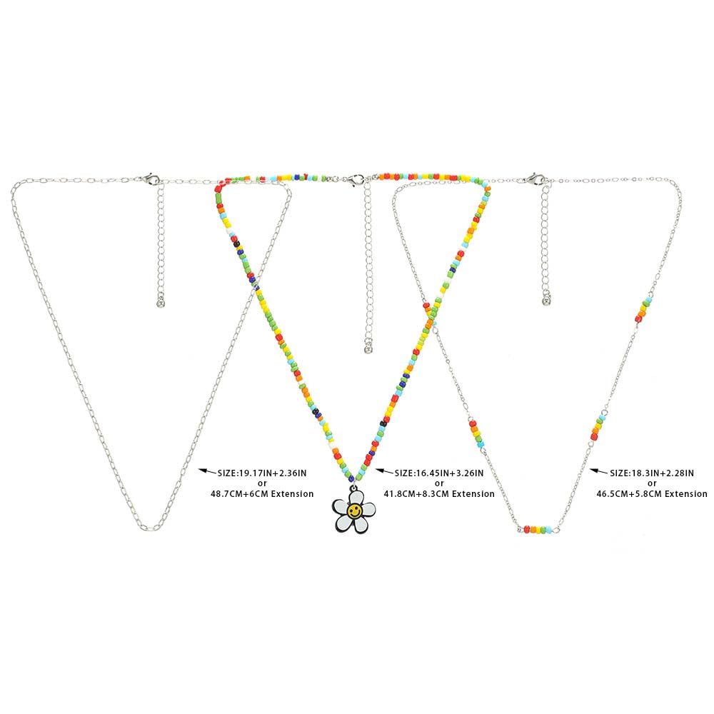 Madison Tyler Pride Rainbow Pendant Necklace - LGBTQ+ Rainbow Beaded Layered Jewelry for Men & Women | Braided Chain Gay Pride Accessories for Everyday Wear, Pride Month & Special Occasions