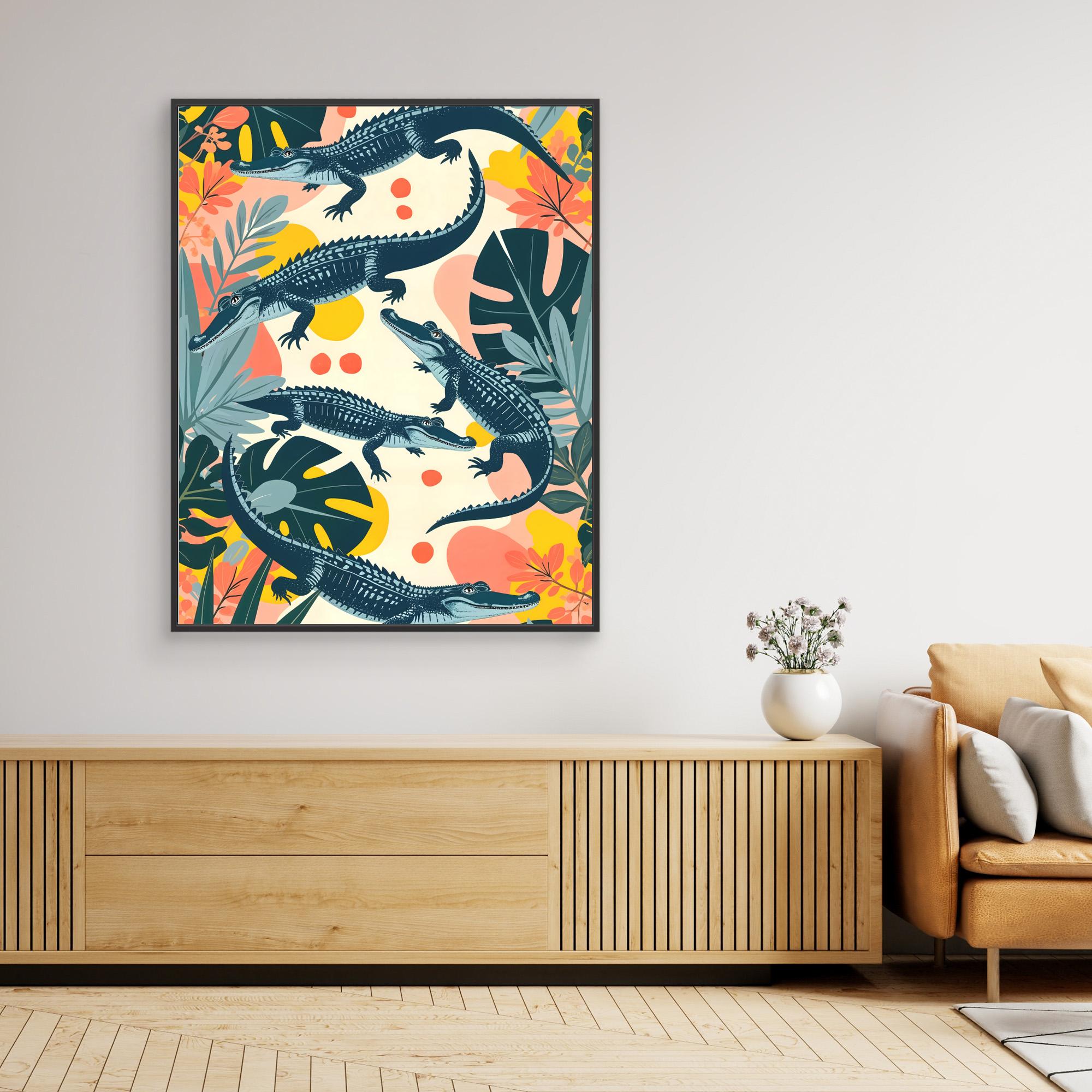 Canvas Print of Crocs by Uma Gokhale - Stylish Wall Art for Home & Office Decor