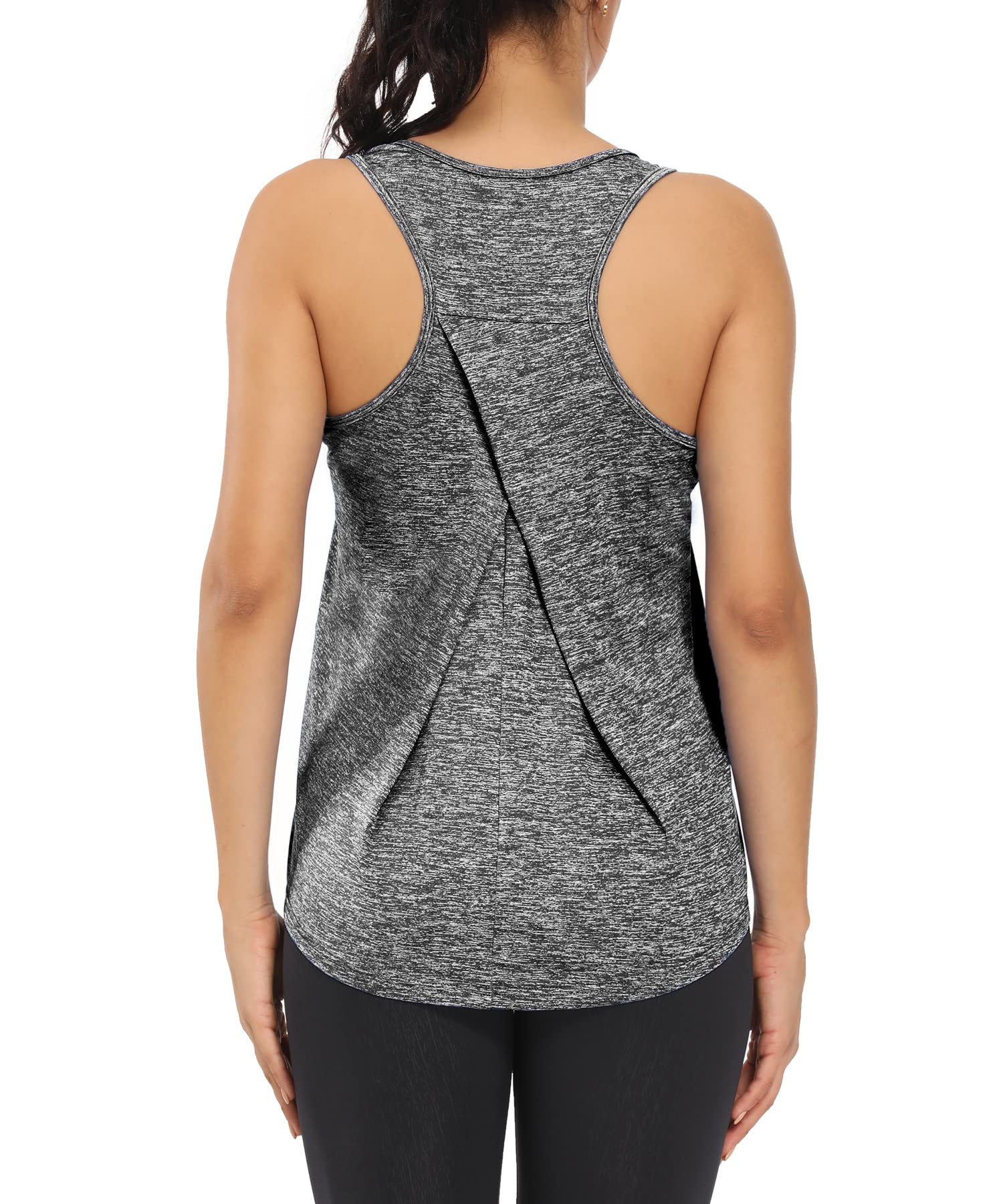 HLXFHB Women's Workout Tank Tops - Breathable Gym & Yoga Shirts for Women, Racerback Athletic Tops for Running, Fitness & Exercise | Perfect for Yoga, HIIT & Cross Training