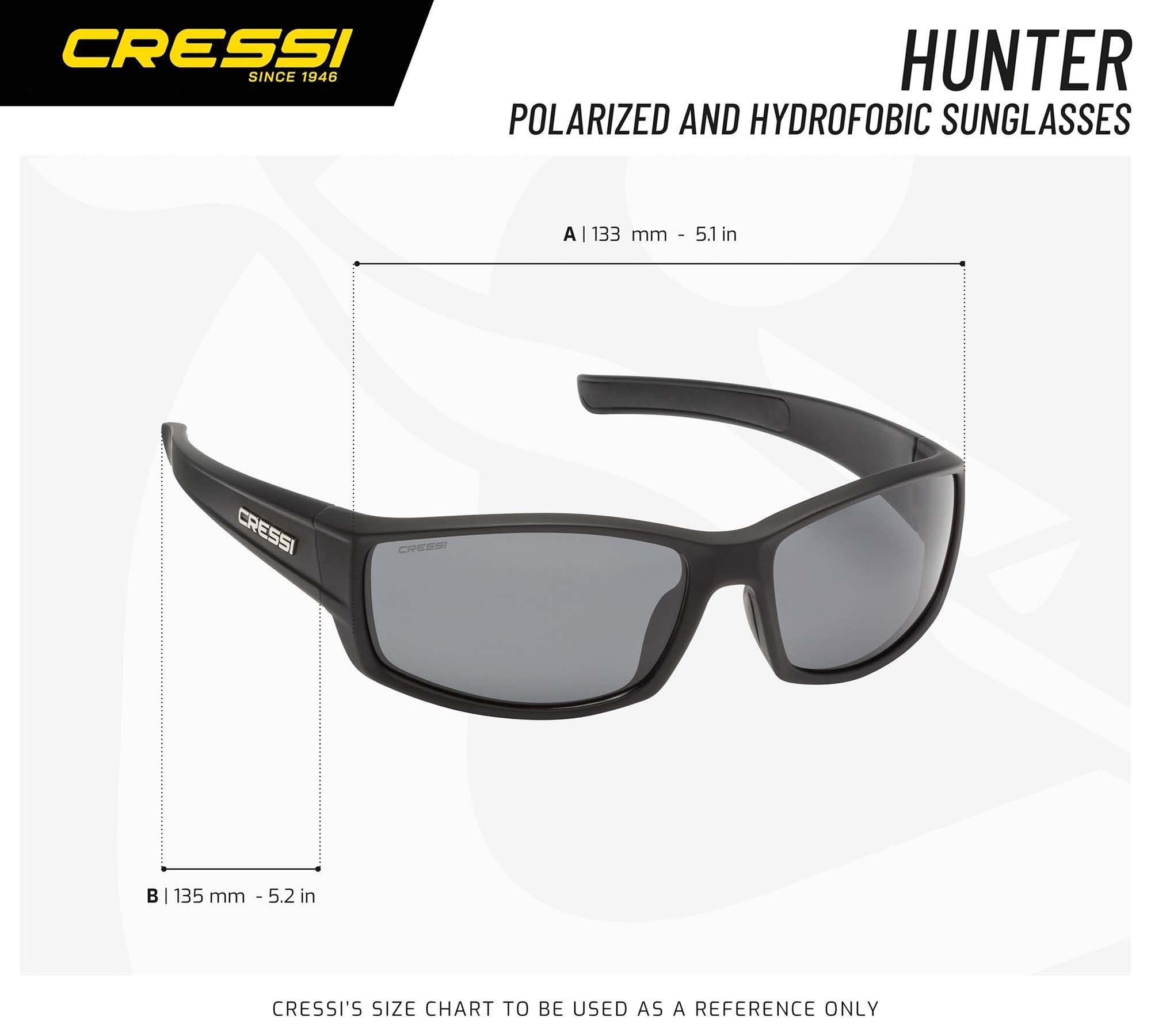 CRESSI Sport Polarized Sunglasses for Men & Women - UV Protection, Anti-Glare, Lightweight - Perfect for Running, Fishing, Hiking & Outdoor Activities